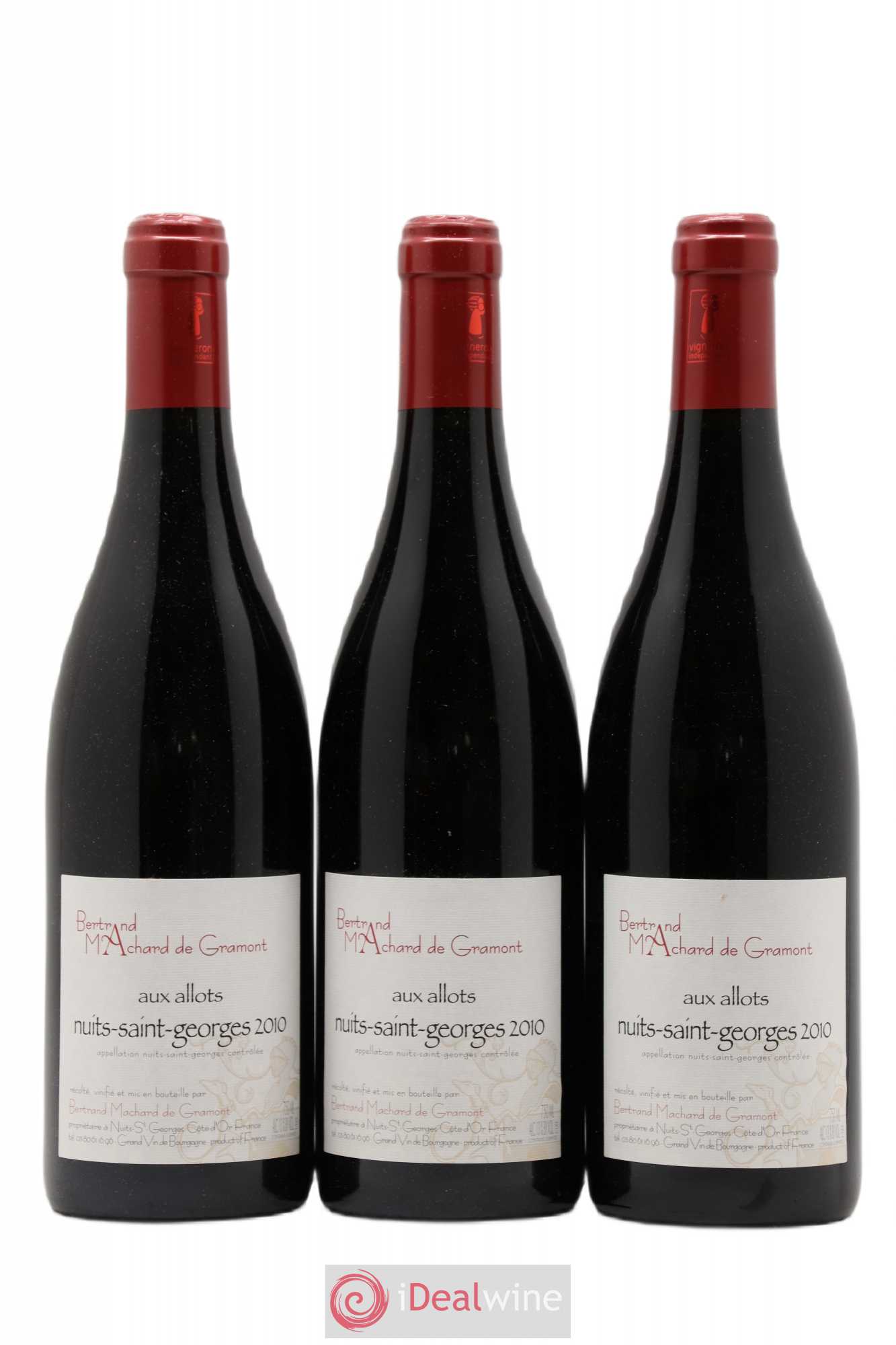 Nuits-Saint-Georges Aux Allots Machard de Gramont 2010 - Posten von 3 Flaschen - 0