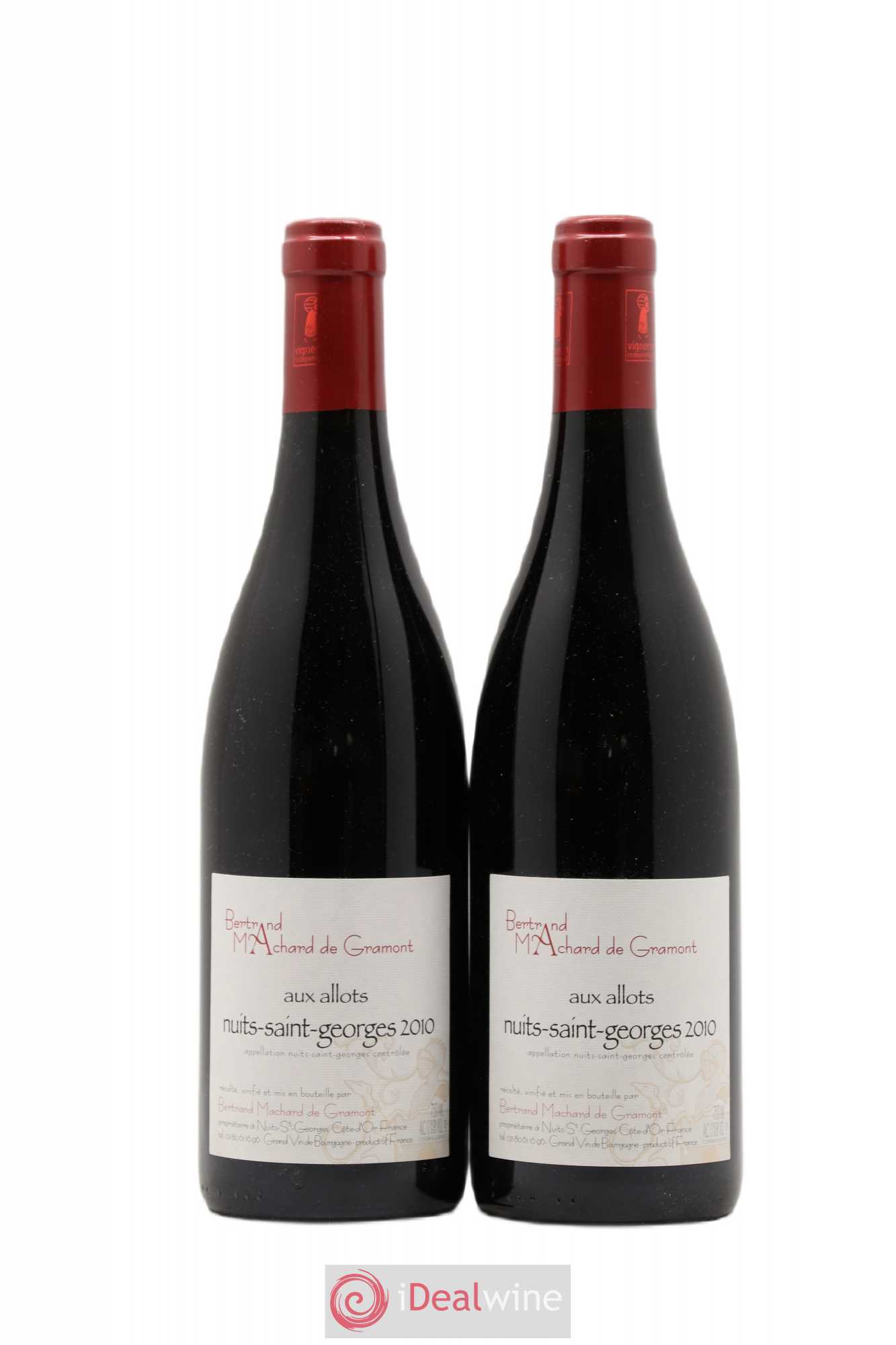 Nuits-Saint-Georges Aux Allots Machard de Gramont 2010 - Posten von 2 Flaschen - 0