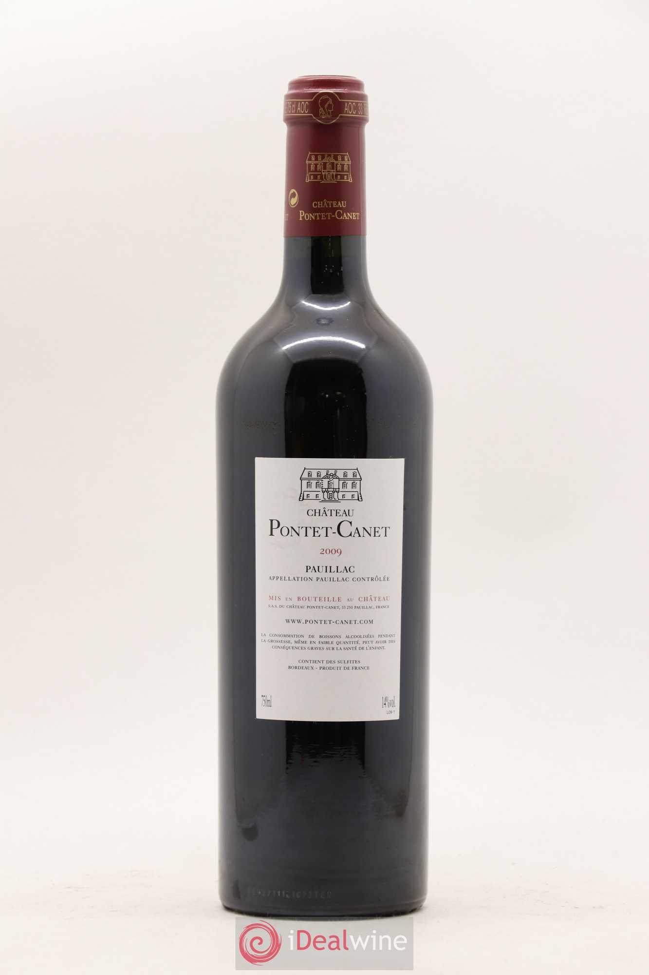 Château Pontet Canet 5ème Grand Cru Classé 2009 - Lot de 1 bouteille - 1