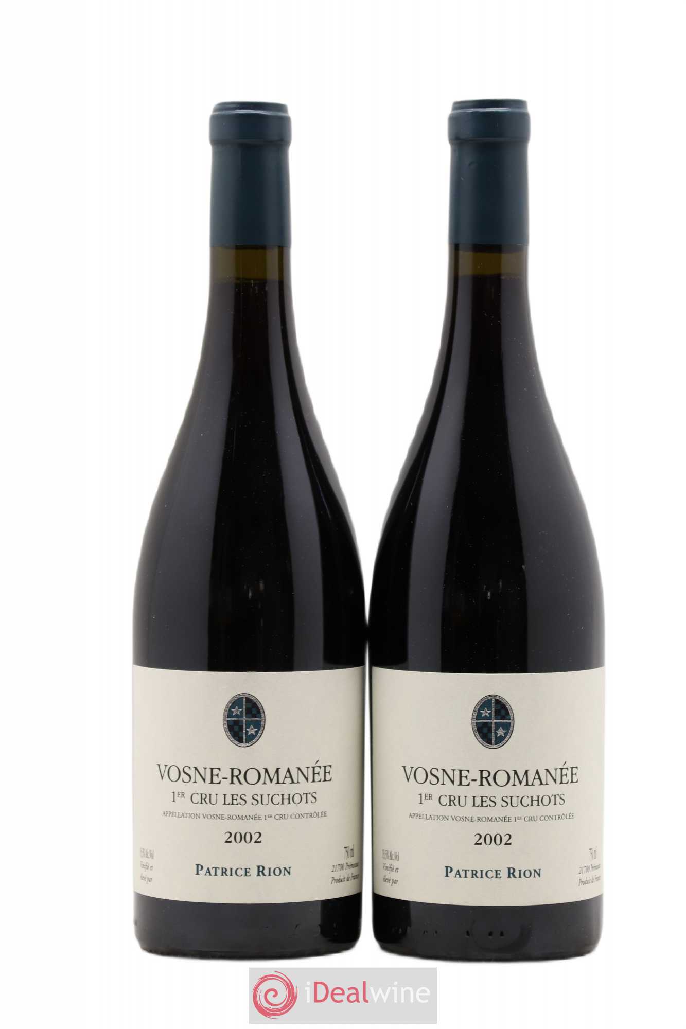 Vosne-Romanée 1er Cru Les Suchots Patrice Rion 2002 - Lot de 2 bouteilles - 0