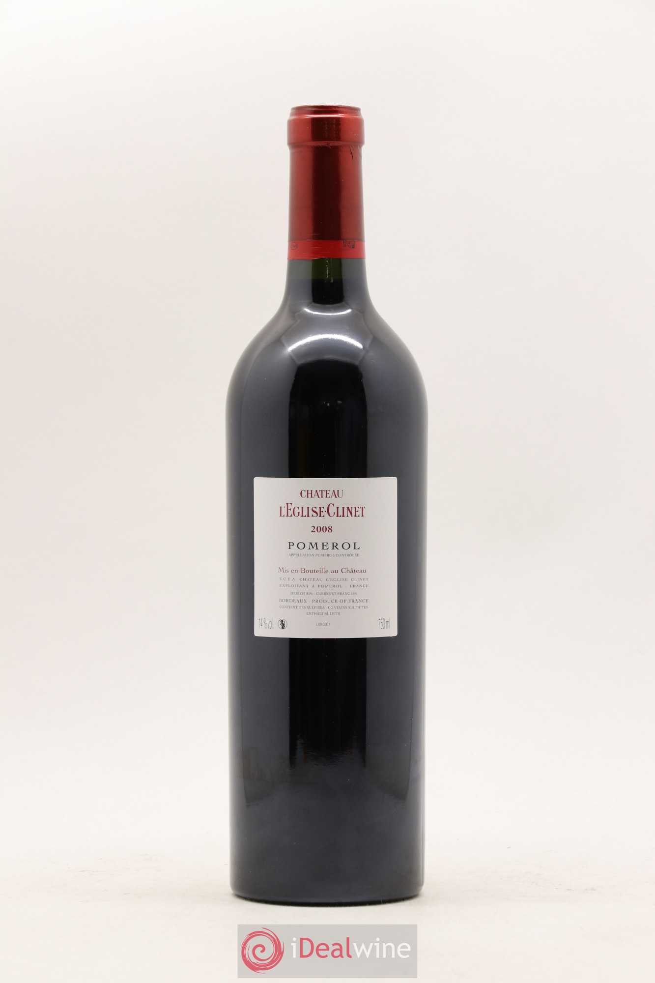 Château l' Église Clinet 2008 - Lot de 1 bouteille - 1