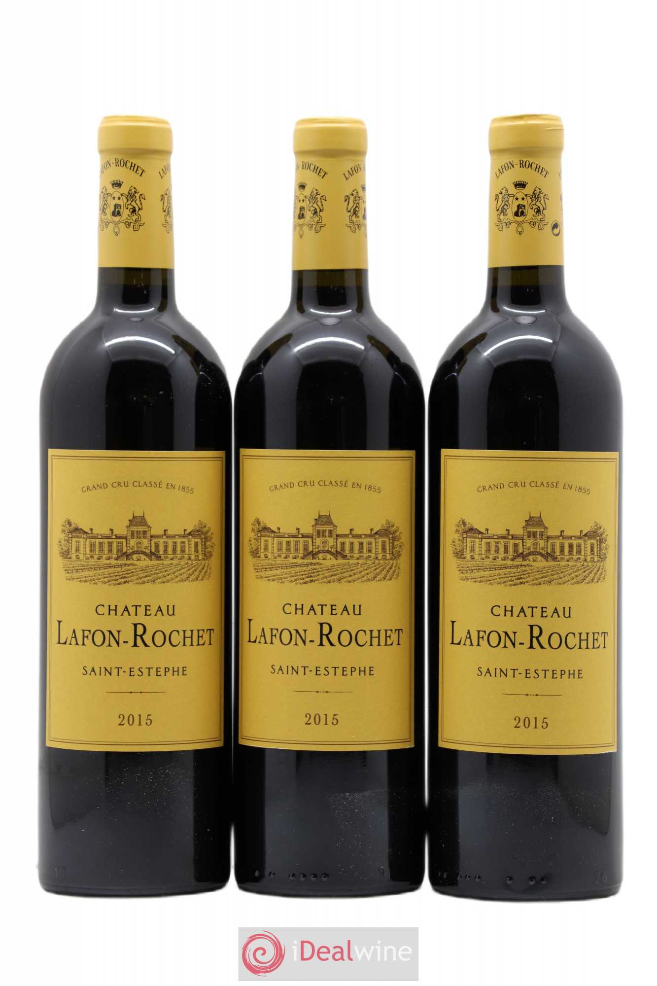 Château Lafon Rochet 4ème Grand Cru Classé 2015 - Lot de 3 bouteilles - 0