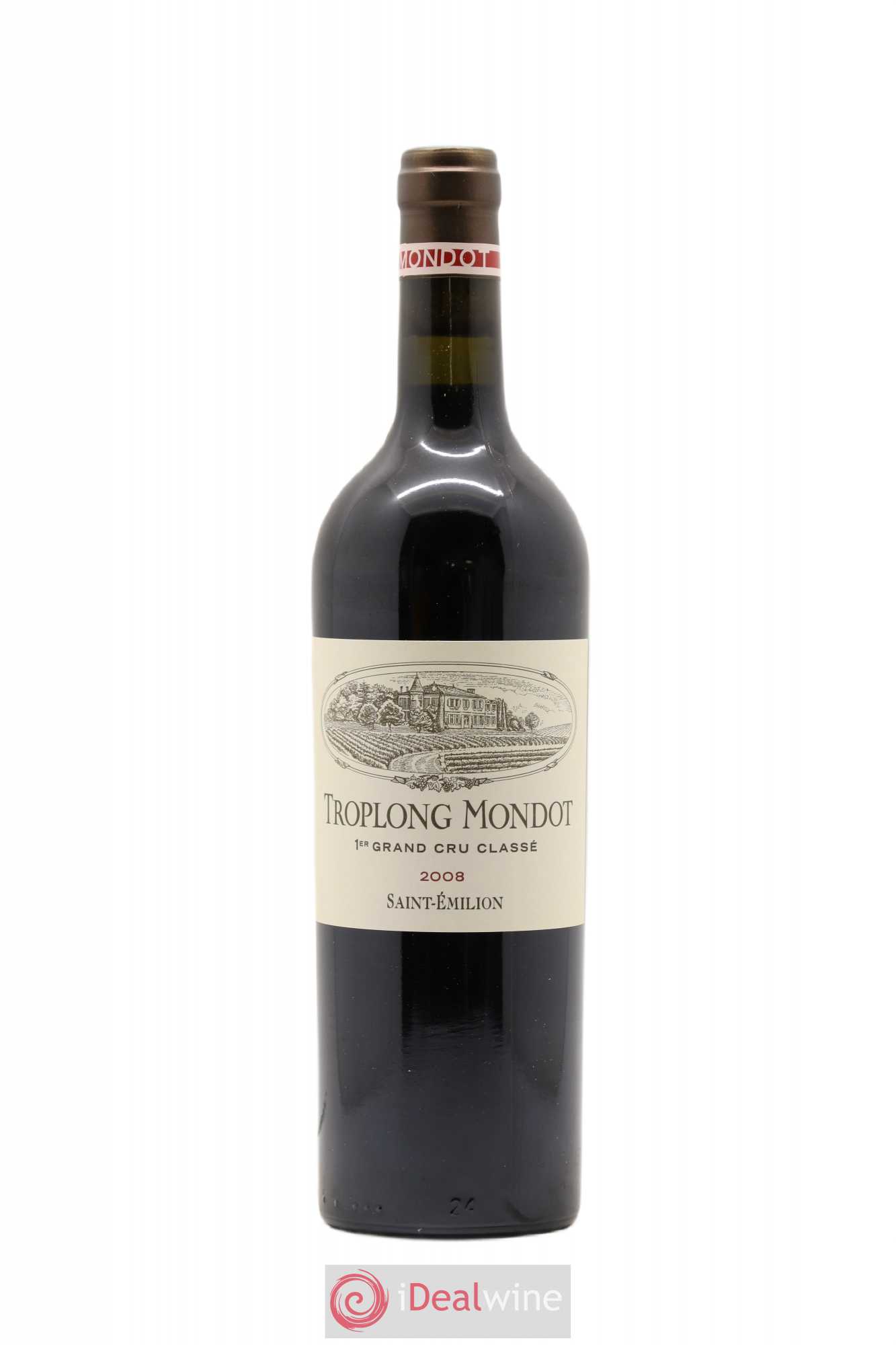 Château Troplong Mondot 1er Grand Cru Classé B 2008 - Lot de 1 bouteille - 0