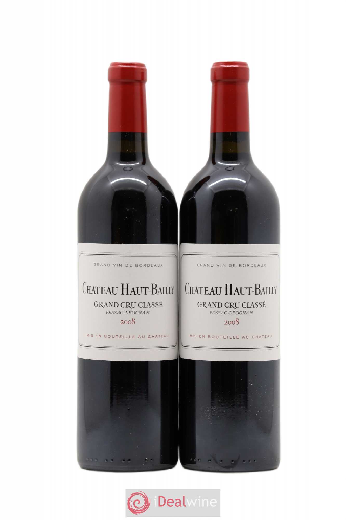 Château Haut-Bailly Cru Classé de Graves 2008 - Lot de 2 bouteilles - 0