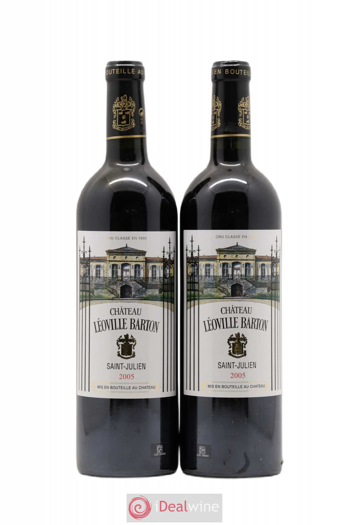 Château Léoville Barton 2ème Grand Cru Classé 2005 - Lot de 2 bouteilles - 0