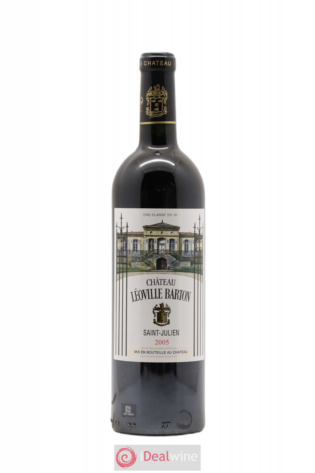 Château Léoville Barton 2ème Grand Cru Classé 2005 - Lot de 1 bouteille - 0