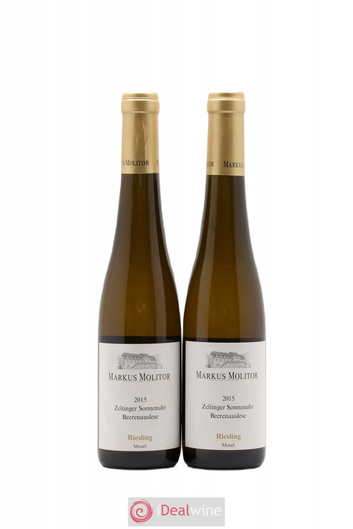 Riesling Markus Molitor Zeltinger Sonnenuhr Beerenauslese Gold Capsule° 2015 - Posten von 2 Demi-Flaschen - 0