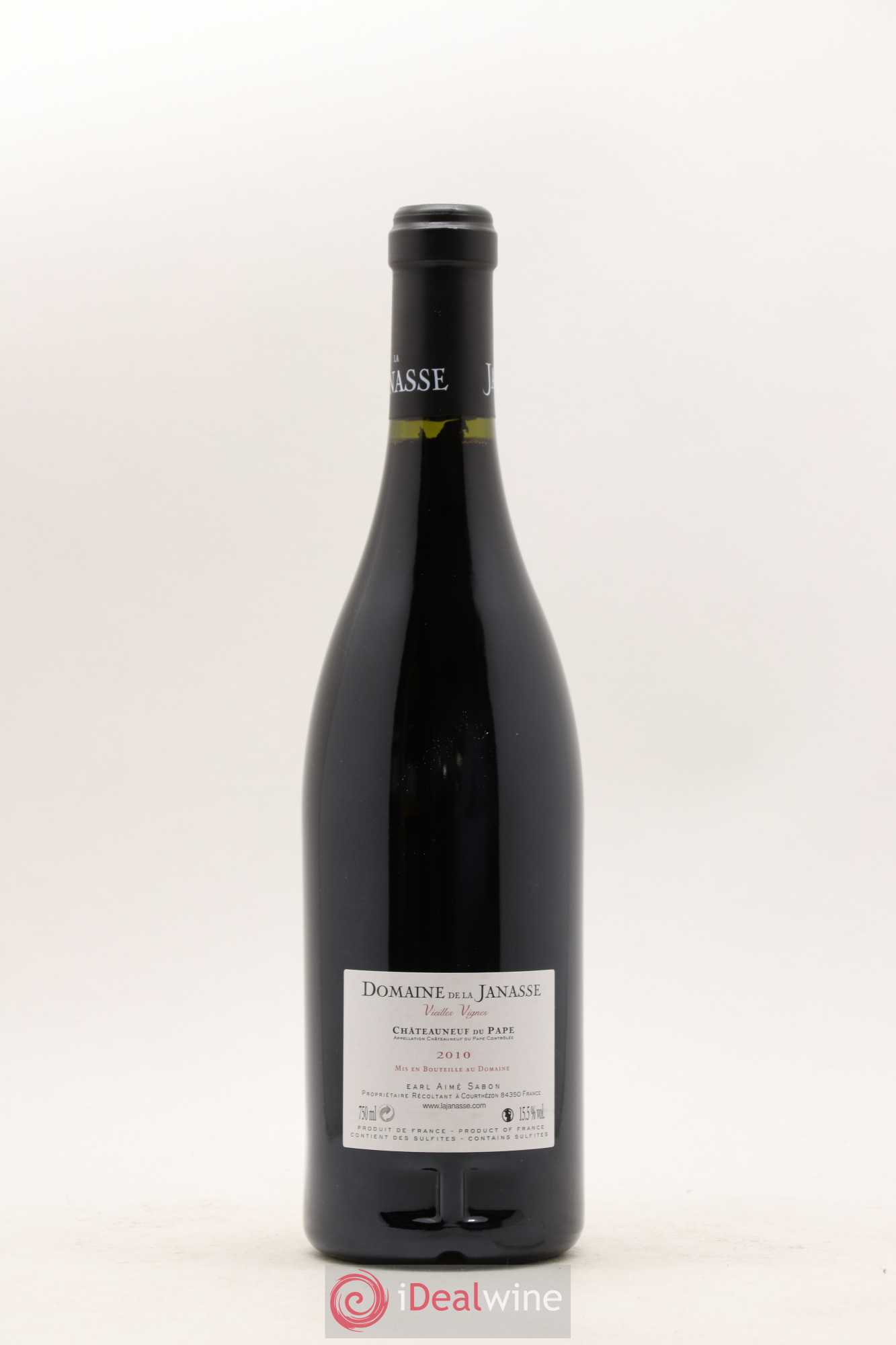 Châteauneuf-du-Pape Cuvée Vieilles Vignes La Janasse (Domaine de) 2010 - Lot de 1 bouteille - 1