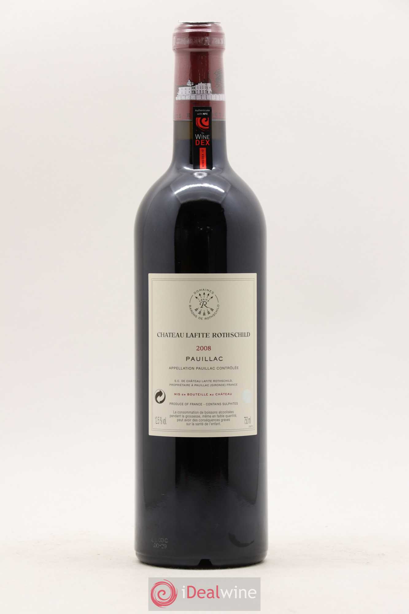 Château Lafite Rothschild 1er Grand Cru Classé 2008 - Lot de 1 bouteille - 1