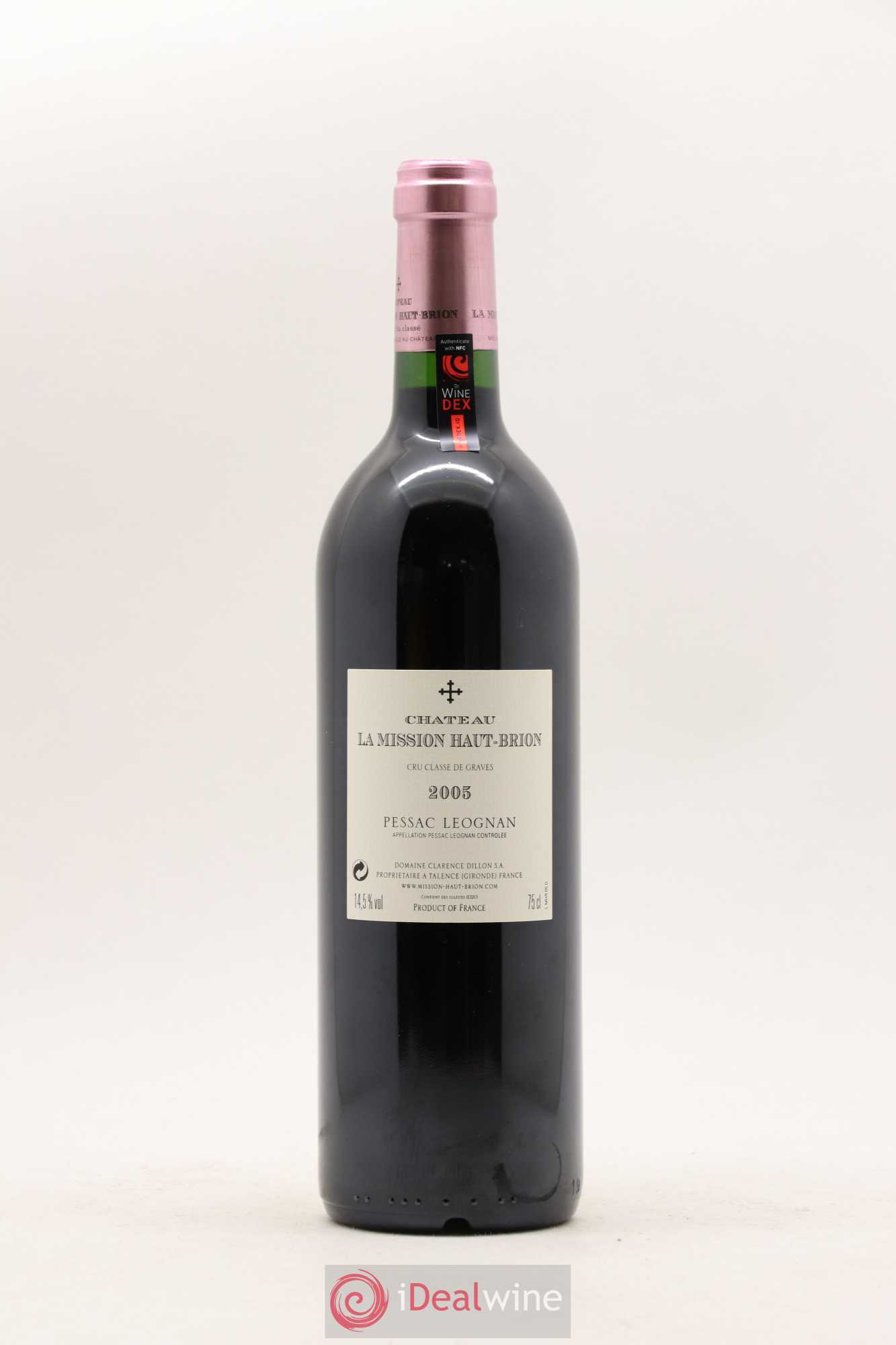 Château la Mission Haut-Brion Cru Classé de Graves 2005 - Lot de 1 bouteille - 1