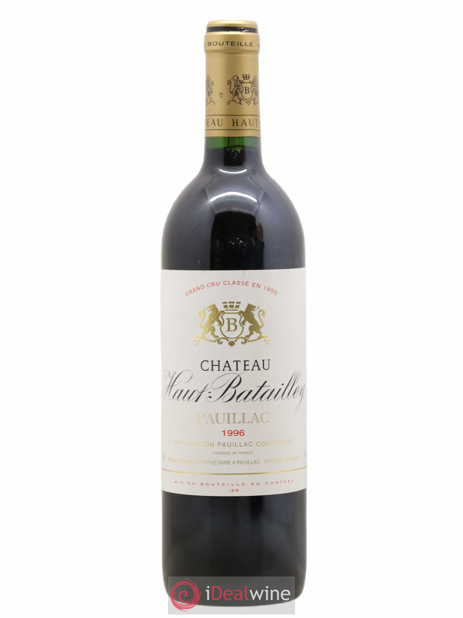 Château Haut Batailley 5ème Grand Cru Classé 1996 - Lot de 1 bouteille - 0