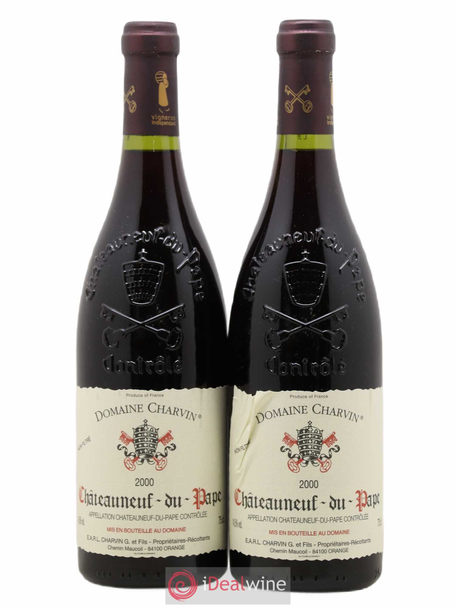 Châteauneuf-du-Pape Charvin (Domaine) 2000 - Lot de 2 bouteilles - 0