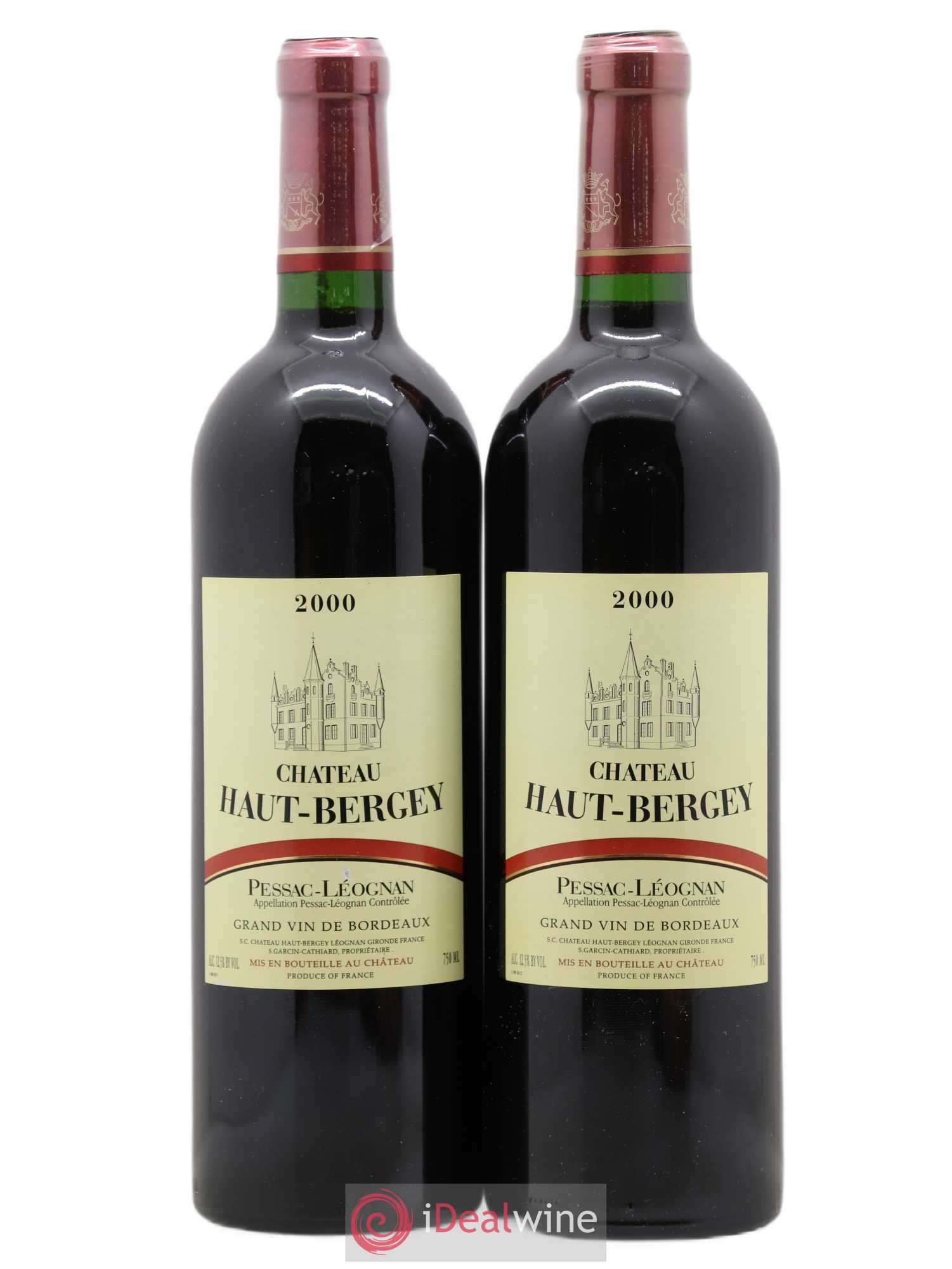 Château Haut-Bergey 2000 - Lot de 2 bouteilles - 0