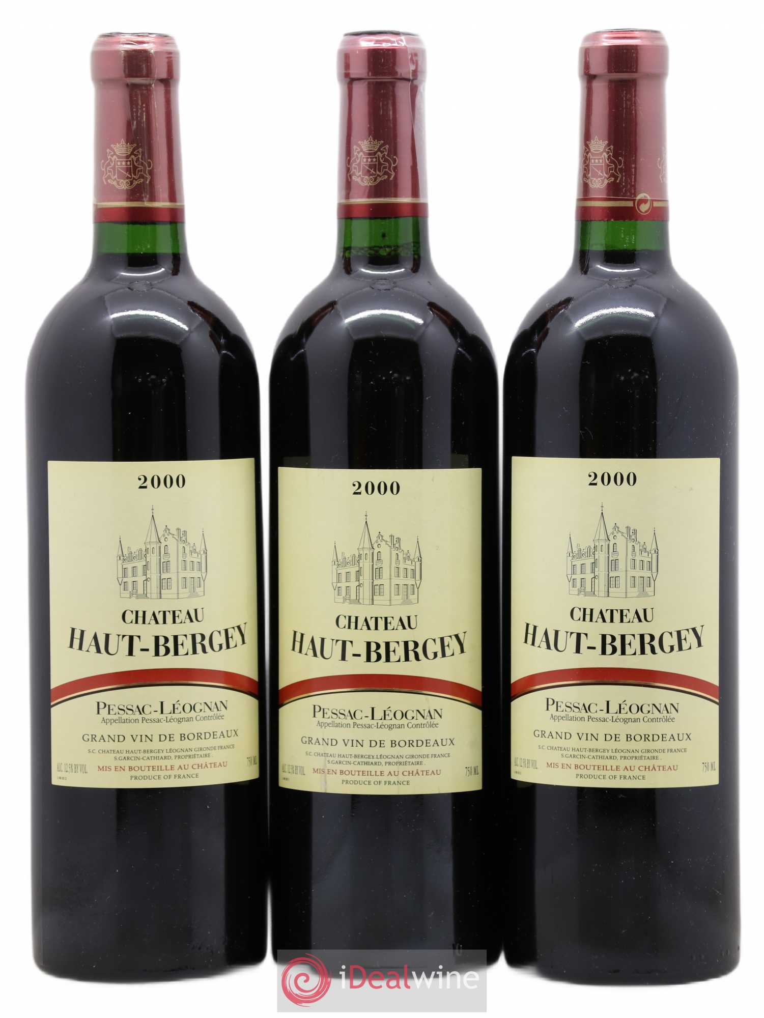 Château Haut-Bergey 2000 - Lot de 3 bouteilles - 0