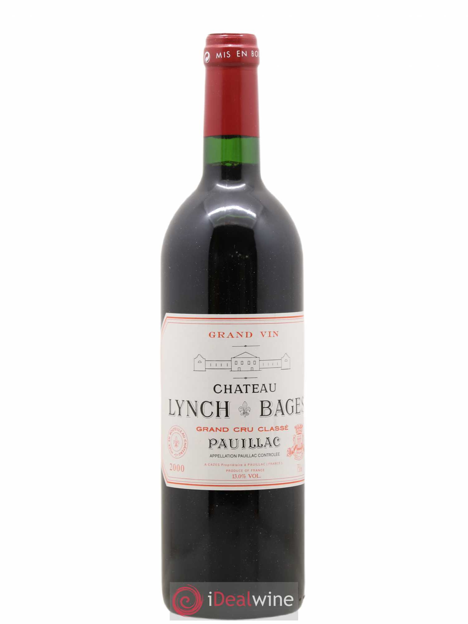 Château Lynch Bages 5ème Grand Cru Classé 2000 - Lot de 1 bouteille - 0