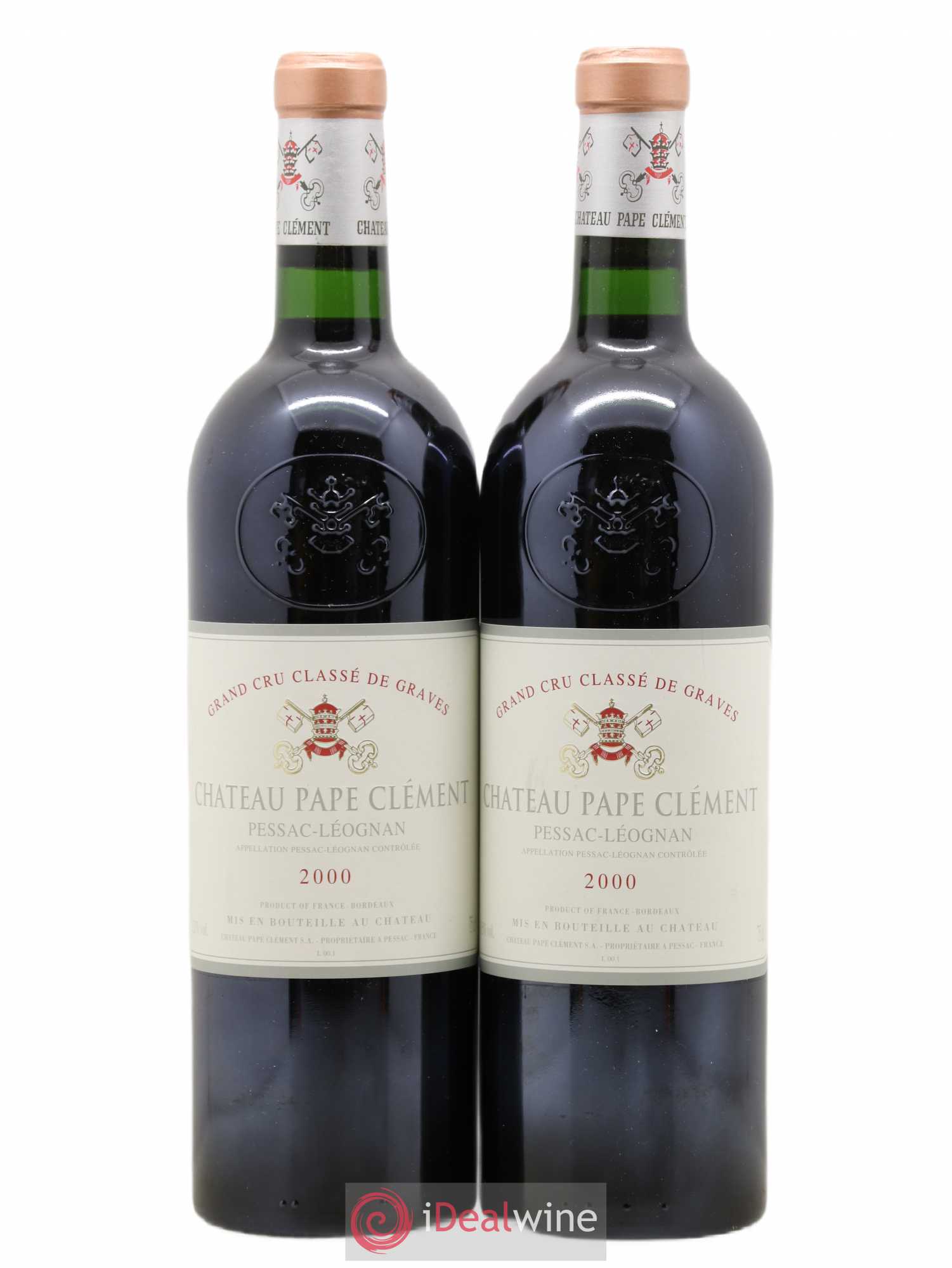 Château Pape Clément Cru Classé de Graves 2000 - Lot de 2 bouteilles - 0