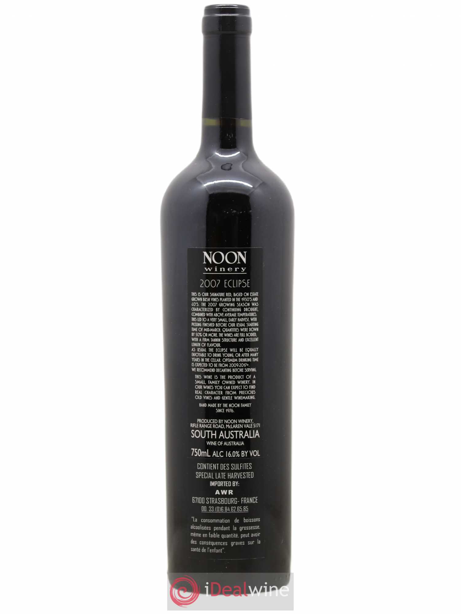 Australie Noon Eclipse Grenache Shiraz 2007 - Posten von 1 Flasche - 1