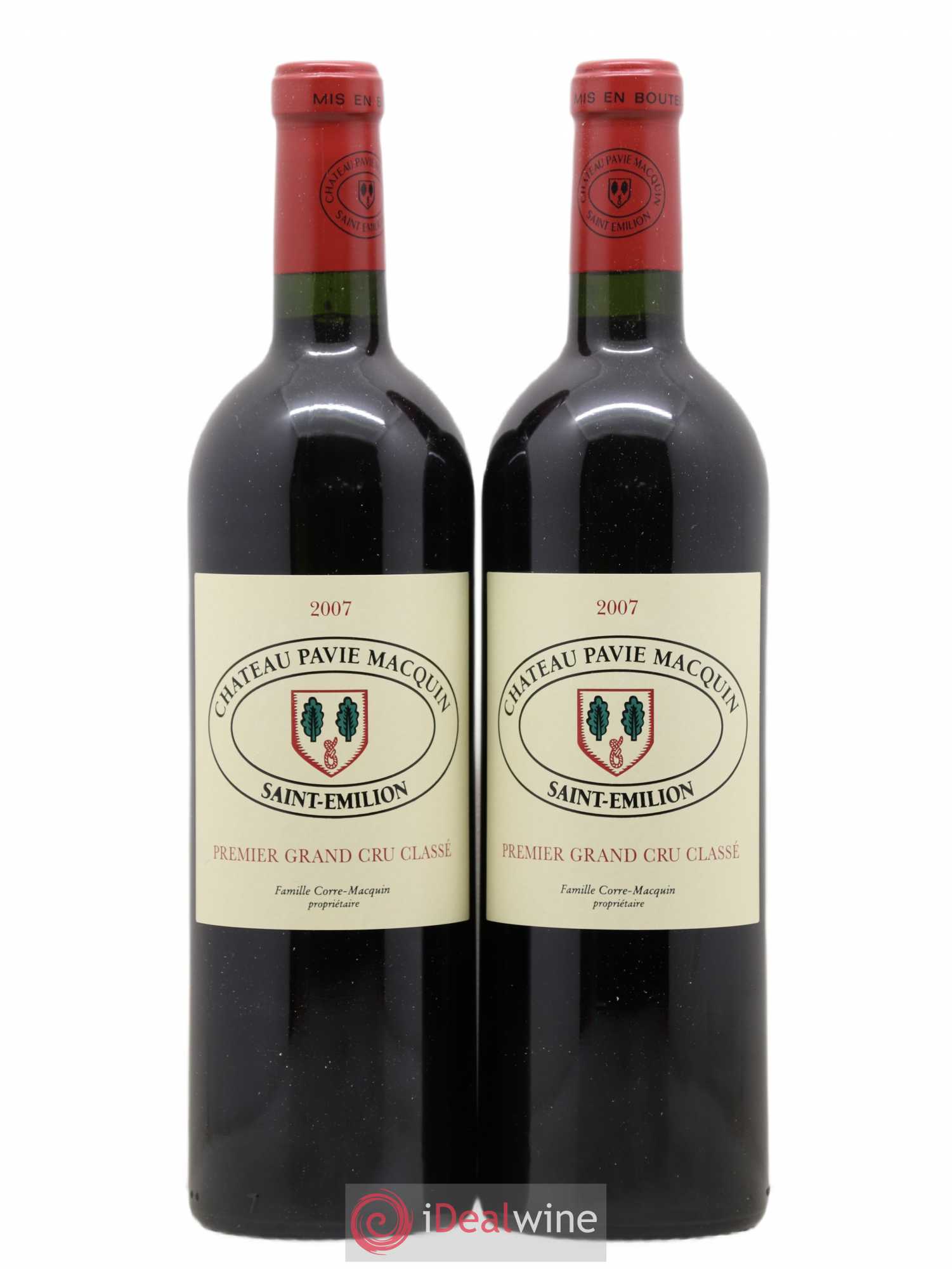 Château Pavie Macquin 1er Grand Cru Classé B 2007 - Lot de 2 bouteilles - 0