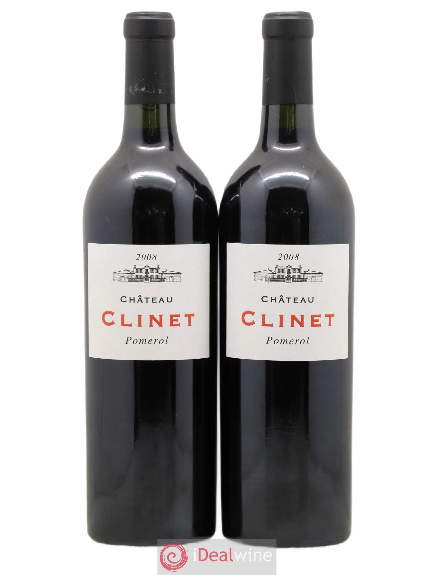 Château Clinet 2008 - Lot de 2 bouteilles - 0