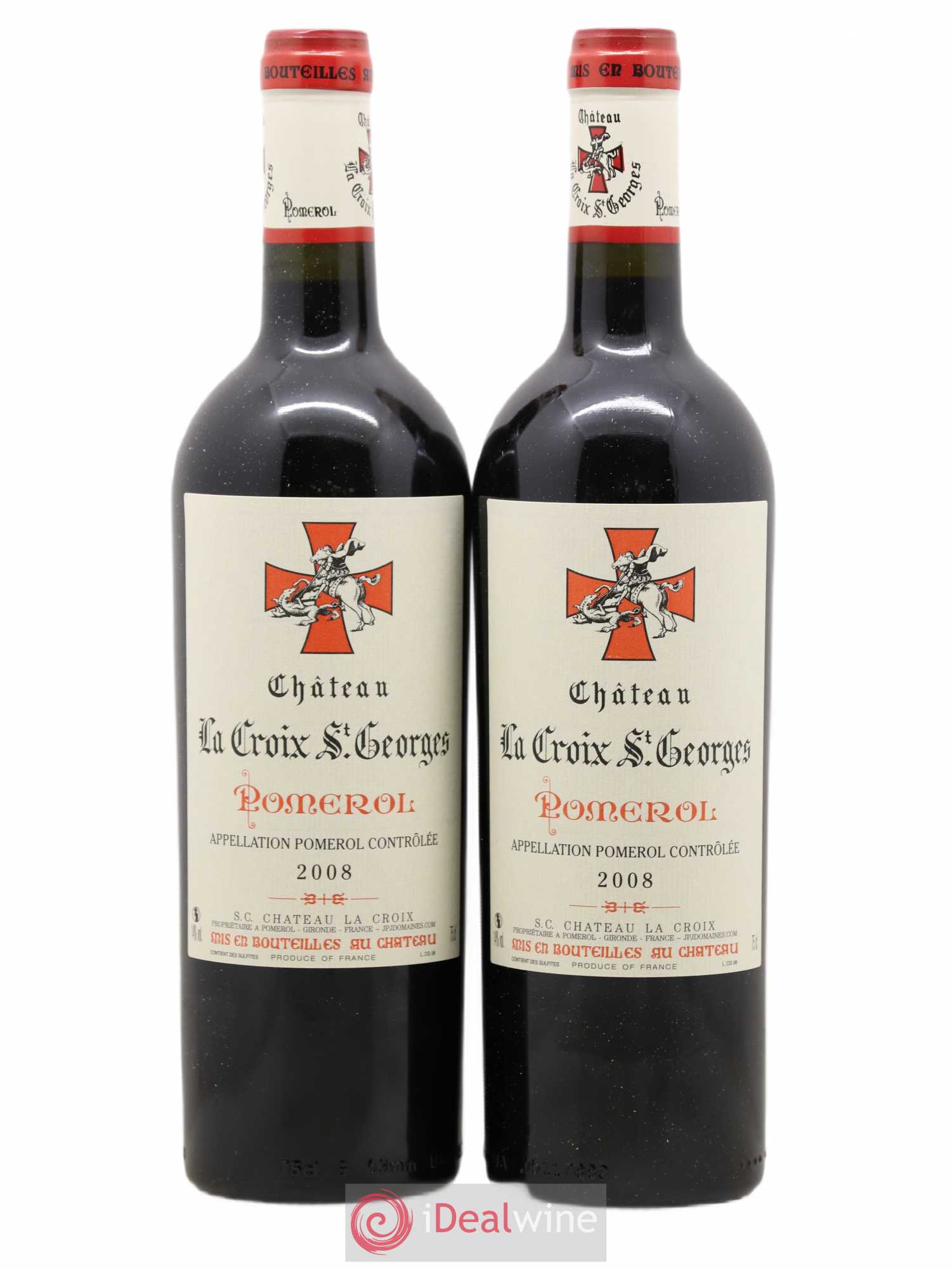Château la Croix Saint-Georges 2008 - Lot de 2 bouteilles - 0