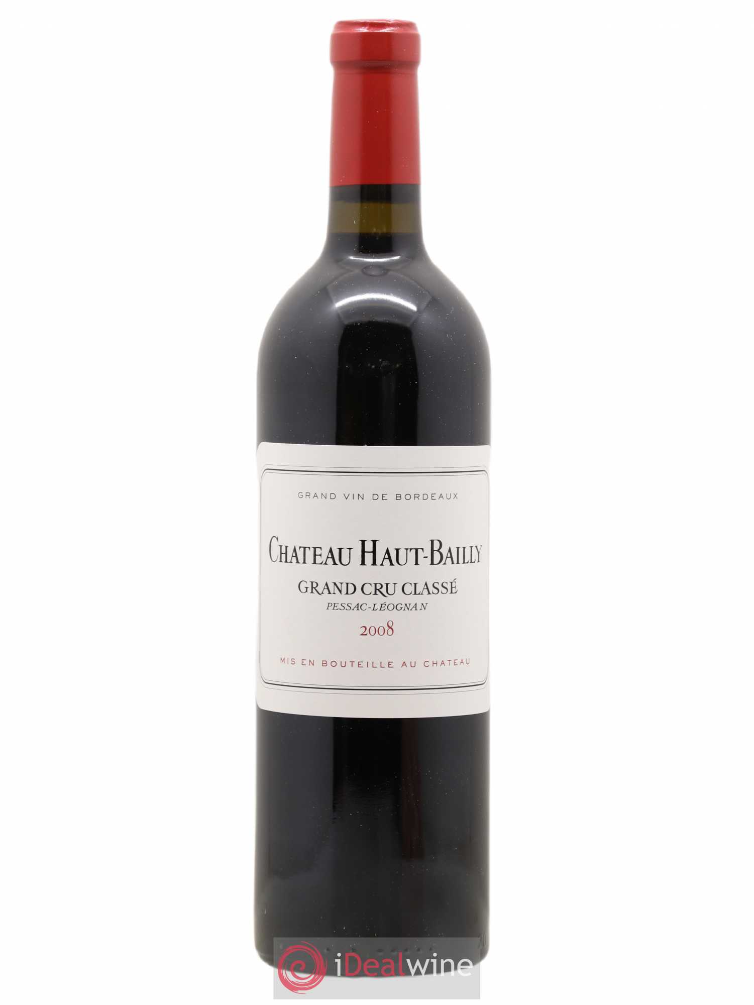 Château Haut-Bailly Cru Classé de Graves 2008 - Lot de 1 bouteille - 0