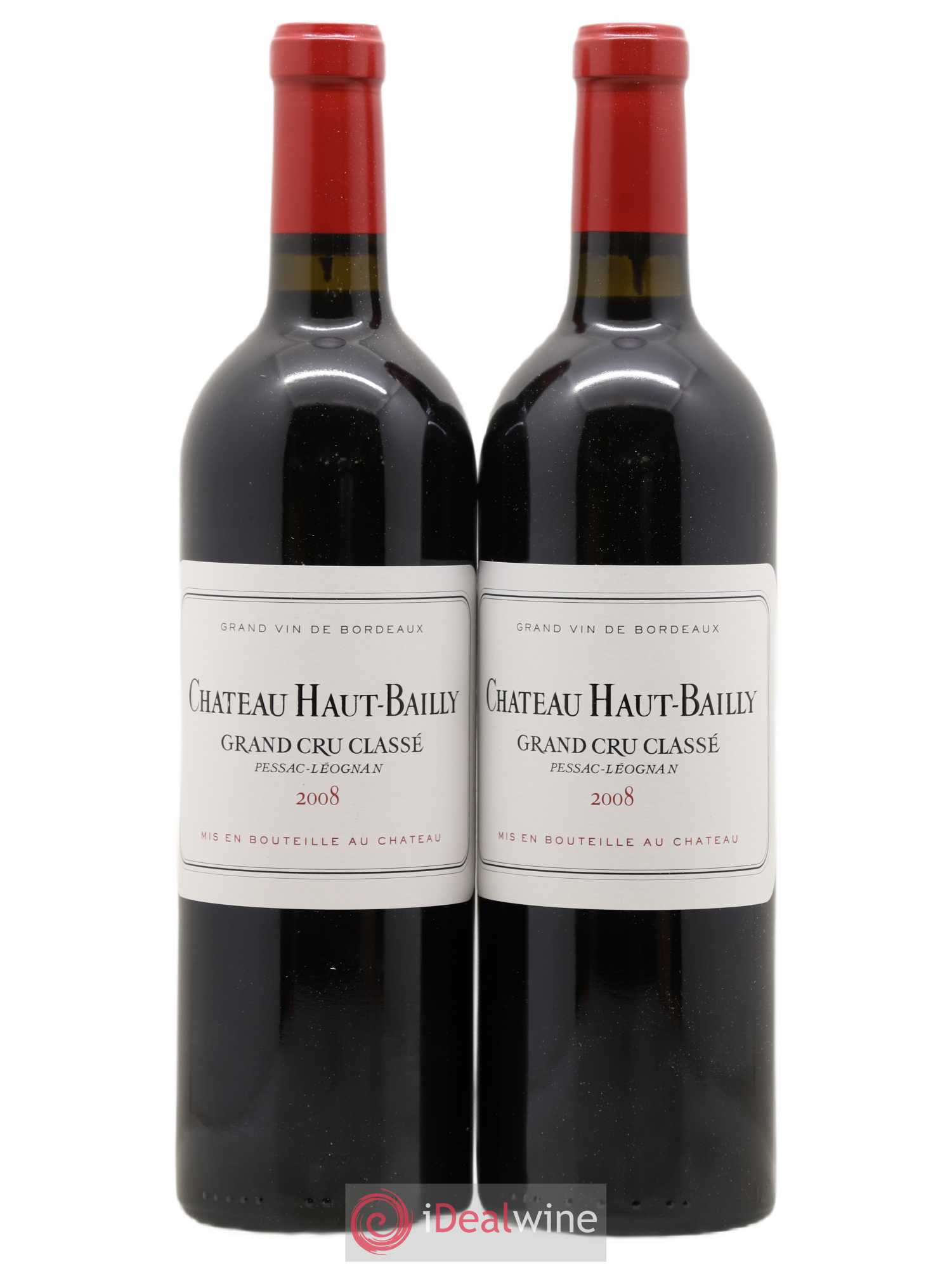 Château Haut-Bailly Cru Classé de Graves 2008 - Lot de 2 bouteilles - 0