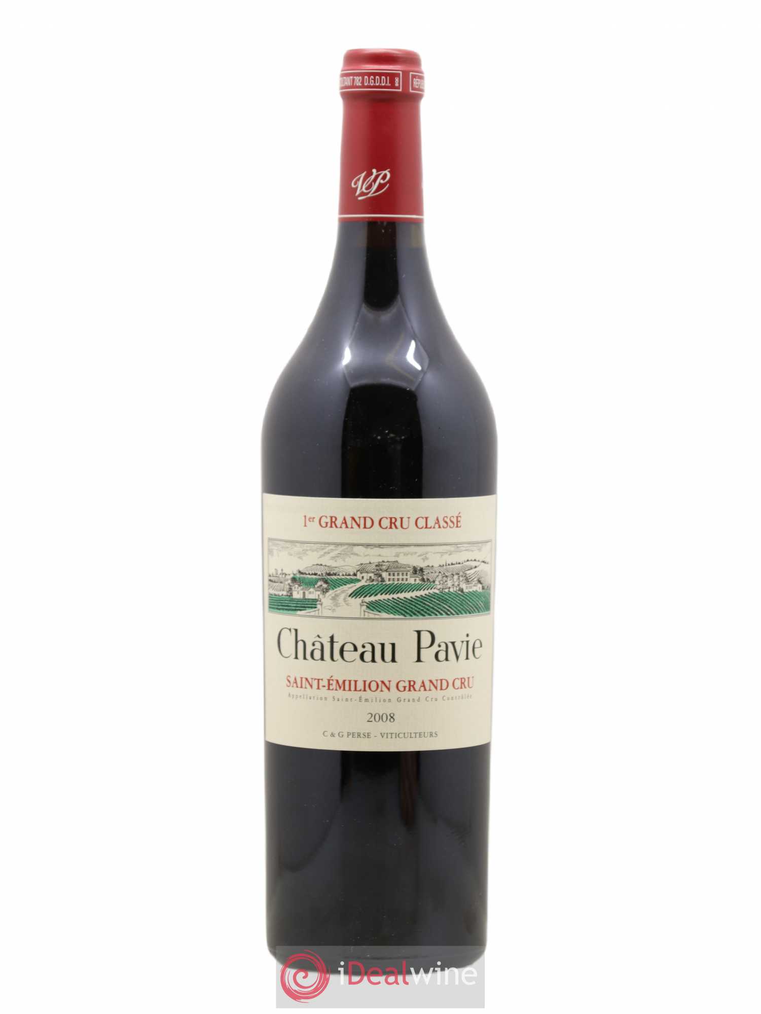 Château Pavie 1er Grand Cru Classé A 2008 - Lot de 1 bouteille - 0