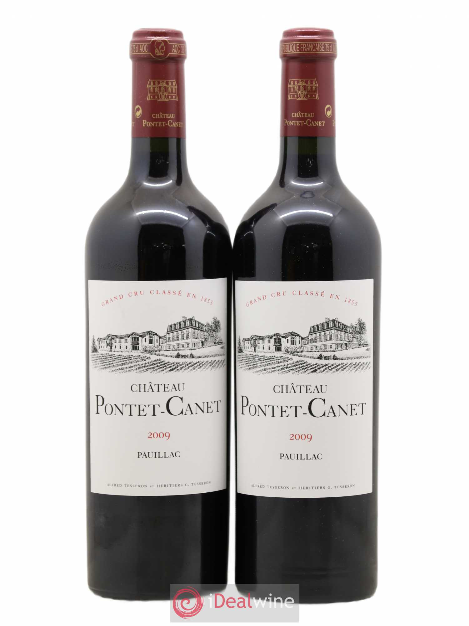 Château Pontet Canet 5ème Grand Cru Classé 2009 - Lot de 2 bouteilles - 0