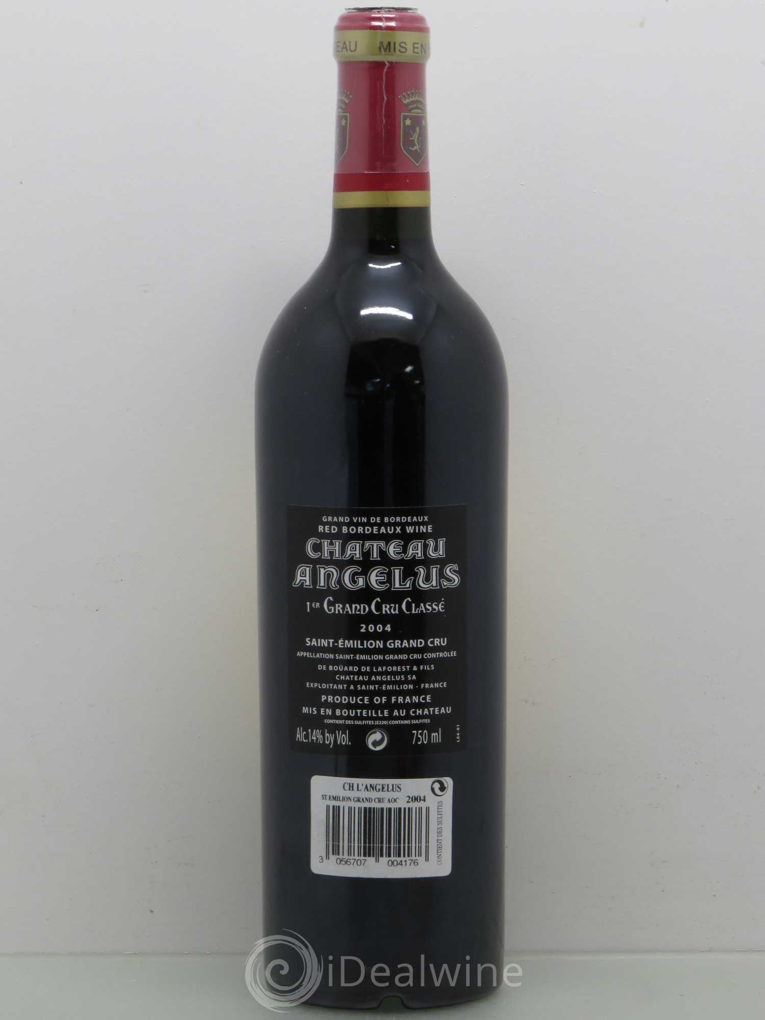 Château Angélus 1er Grand Cru Classé A 2004 - Lot de 1 bouteille - 1