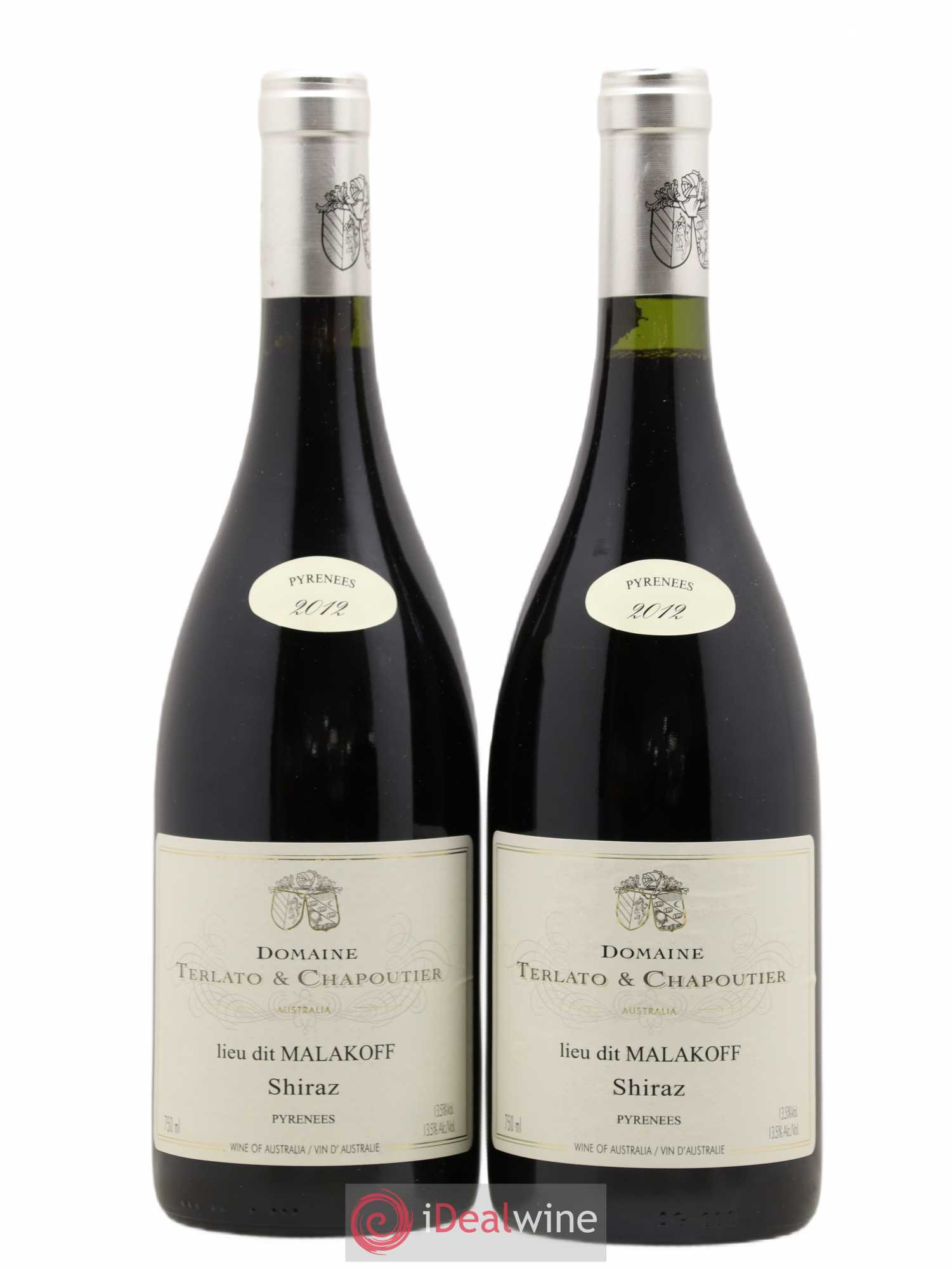 Australie Lieu dit Malakoff Shiraz Pyrenees Terlato & Chapoutier 2012 - Posten von 2 Flaschen - 0
