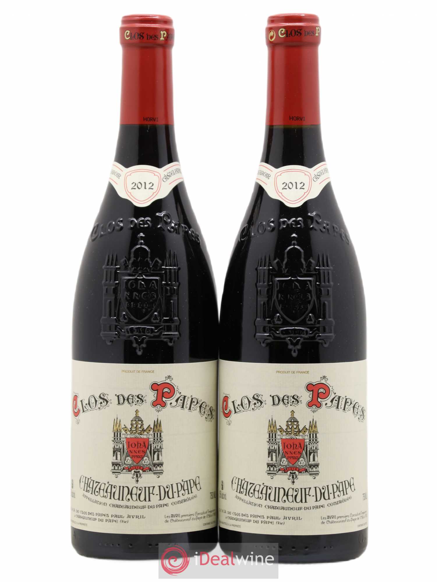 Châteauneuf-du-Pape Clos des Papes - Paul Avril 2012 - Lot de 2 bouteilles - 0