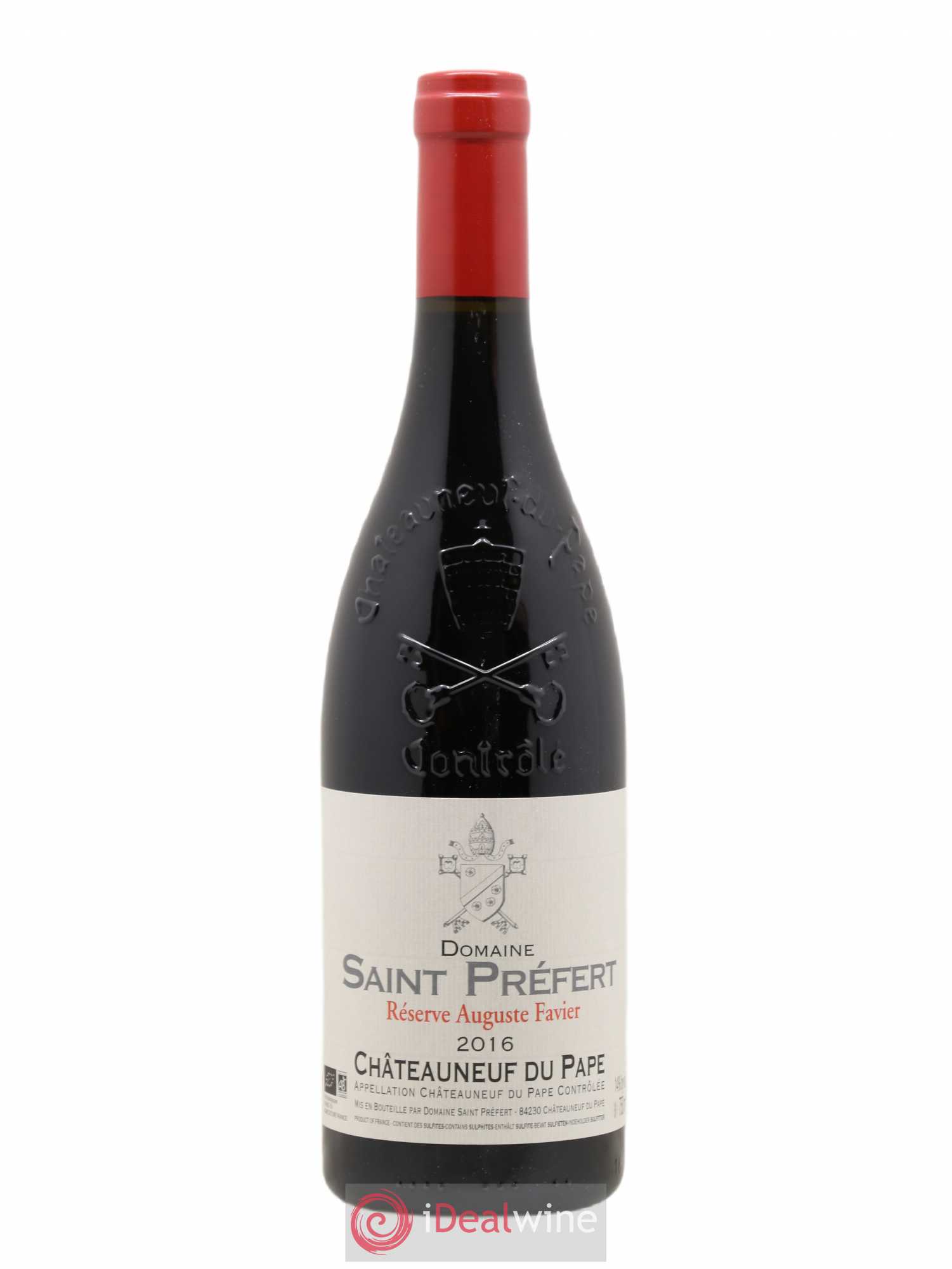 Châteauneuf-du-Pape Réserve Auguste Favier Domaine Saint-Préfert 2016 - Lot de 1 bouteille - 0