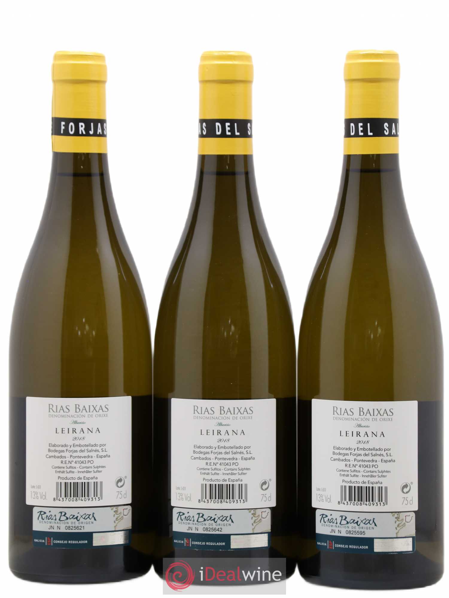 Espagne Rias Baixas Forjas Del Salnes Leirana 2018 - Posten von 3 Flaschen - 1