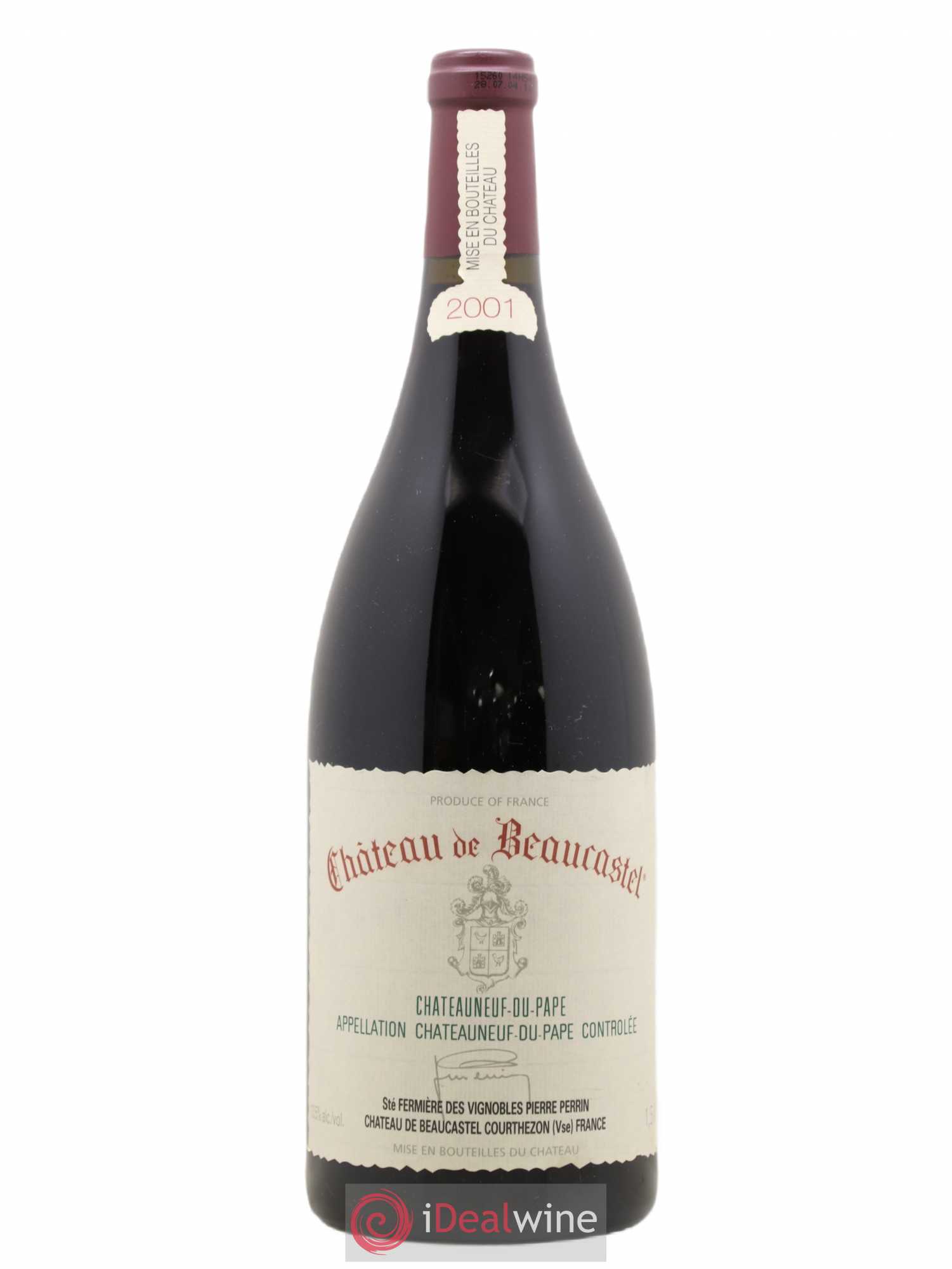 Châteauneuf-du-Pape Château de Beaucastel Famille Perrin 2001 - Lot de 1 magnum - 0