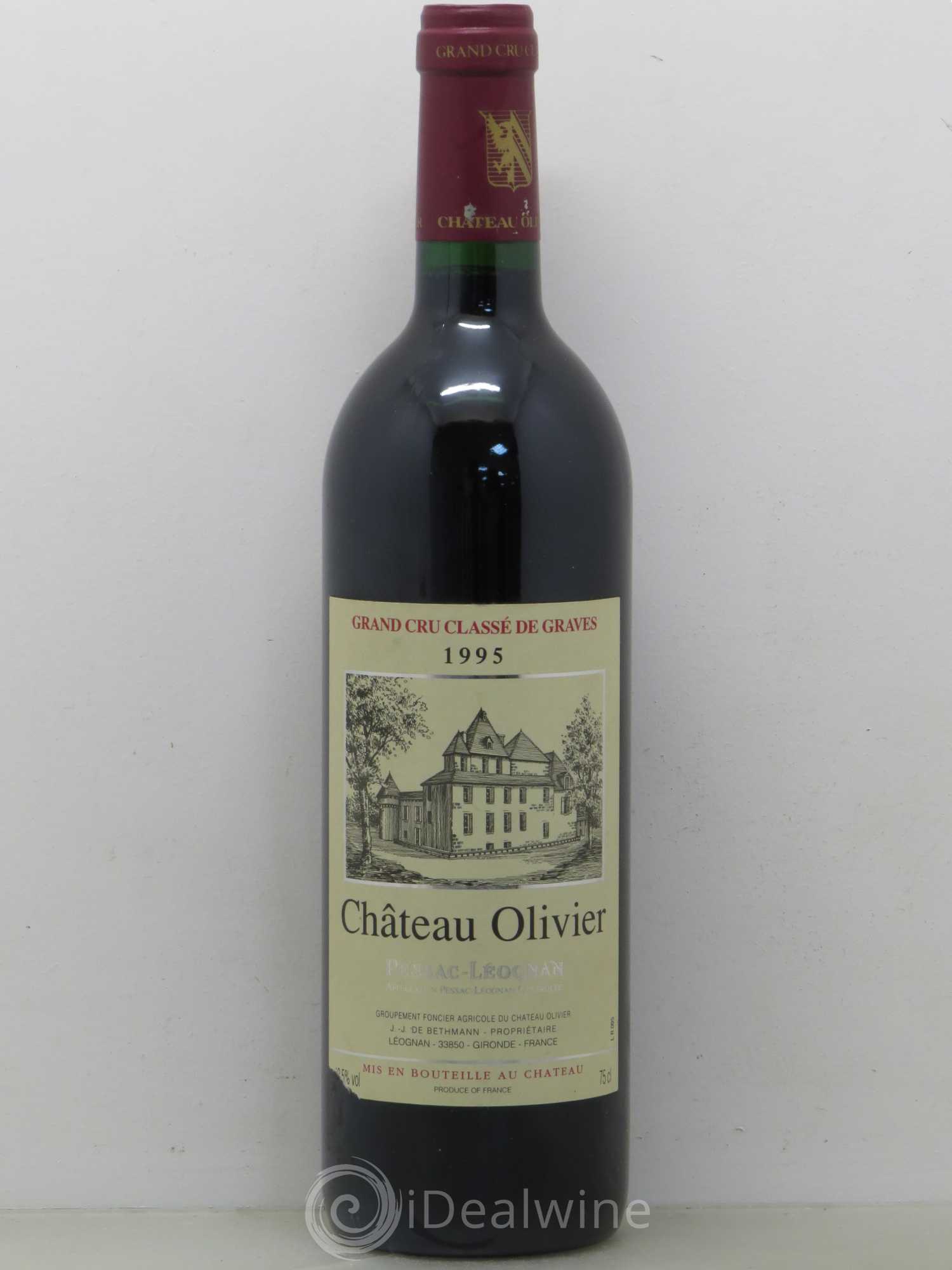 Château Olivier Cru Classé de Graves 1995 - Lot de 1 bouteille - 0