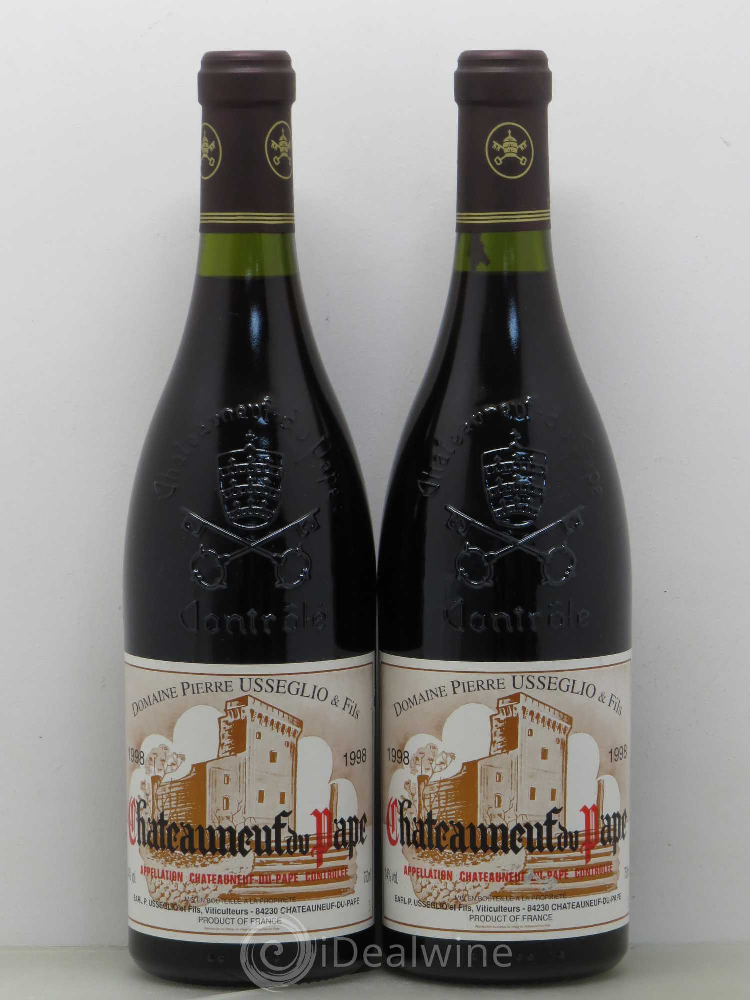 Châteauneuf-du-Pape Tradition Pierre Usseglio & Fils 1998 - Lot de 2 bouteilles - 0
