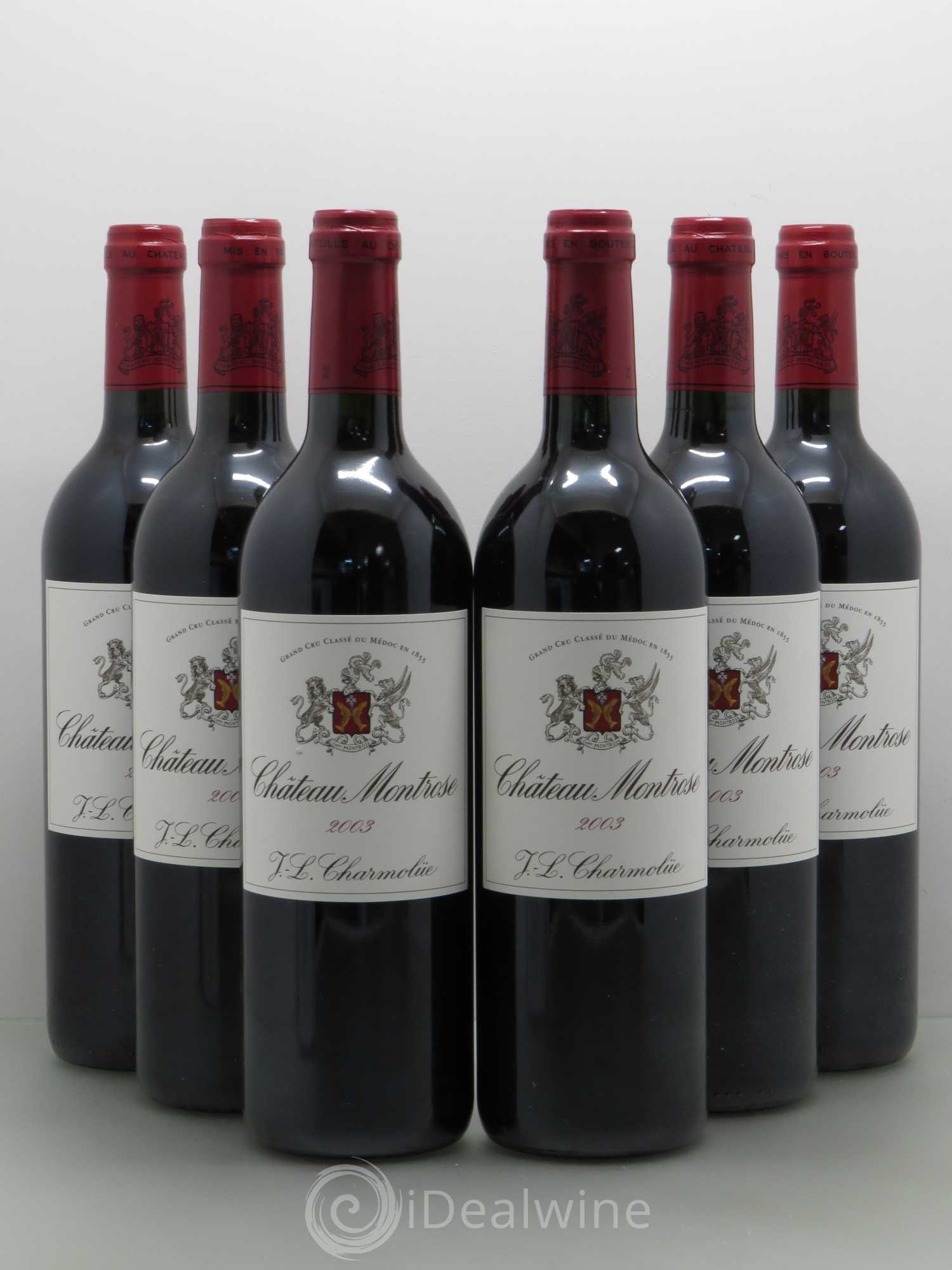 Château Montrose 2ème Grand Cru Classé 2003 - Lot de 6 bouteilles - 0