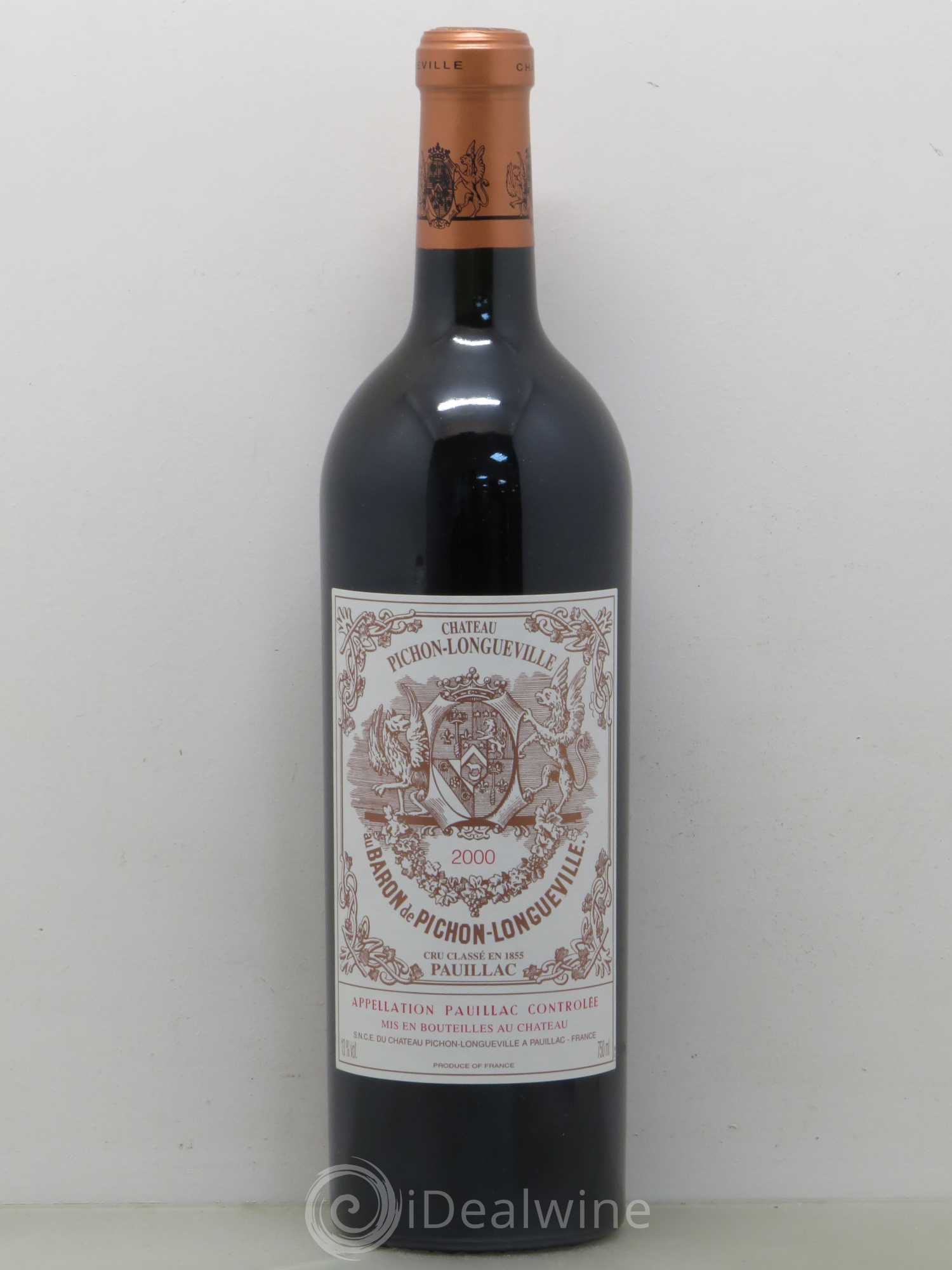 Pichon Longueville Baron 2ème Grand Cru Classé 2000 - Lot de 1 bouteille - 0
