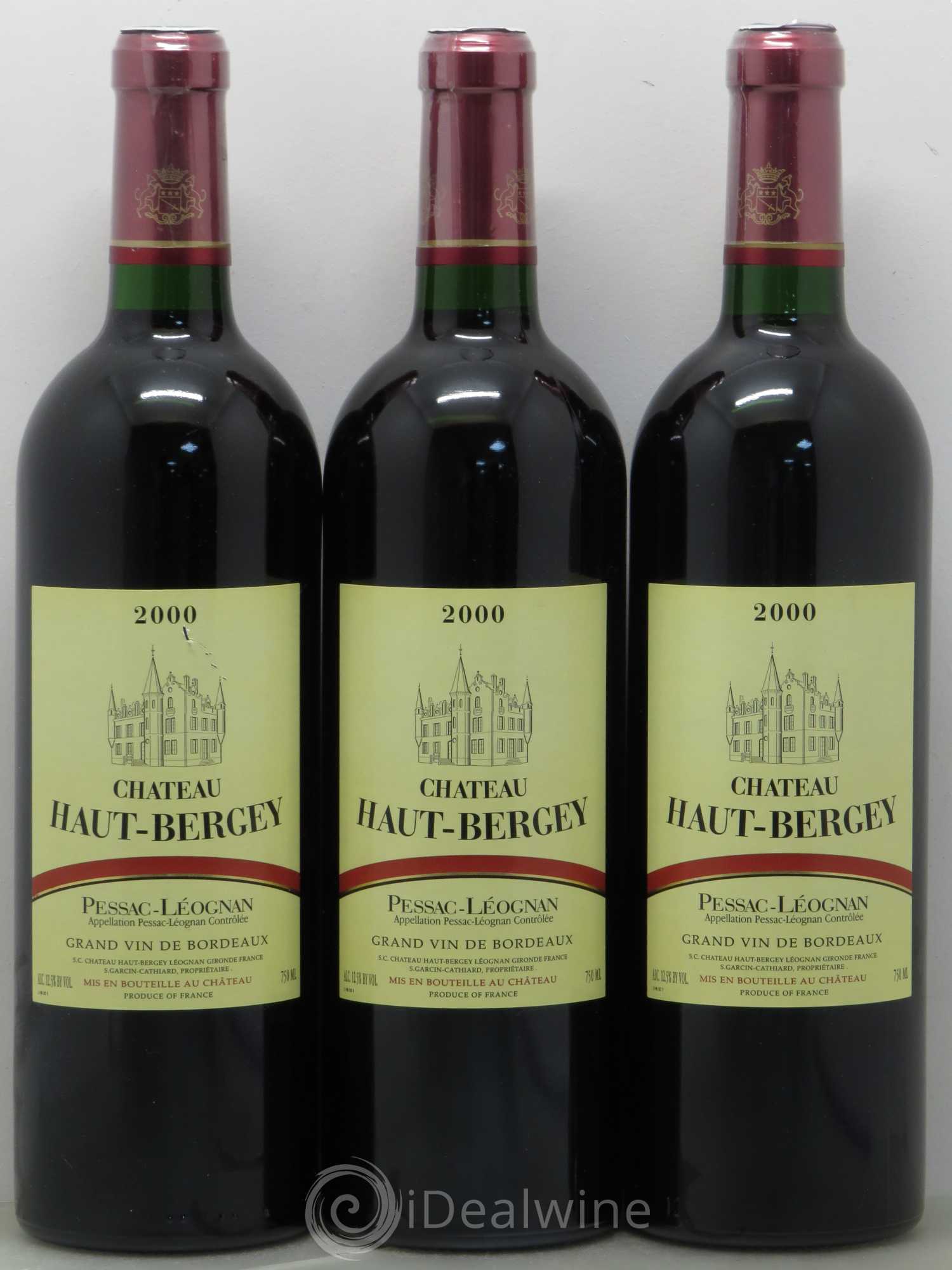 Château Haut-Bergey 2000 - Lot de 3 bouteilles - 0