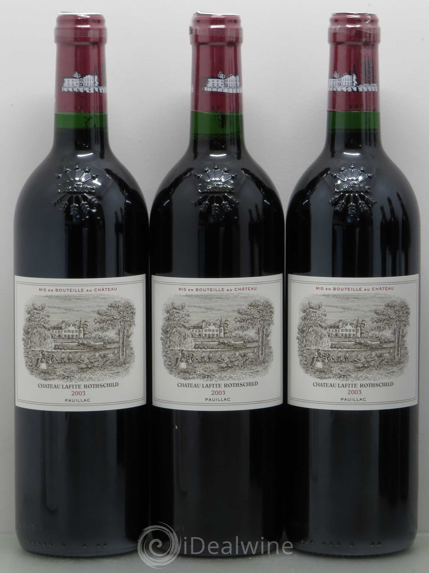 Château Lafite Rothschild 1er Grand Cru Classé 2003 - Lot de 6 bouteilles - 1