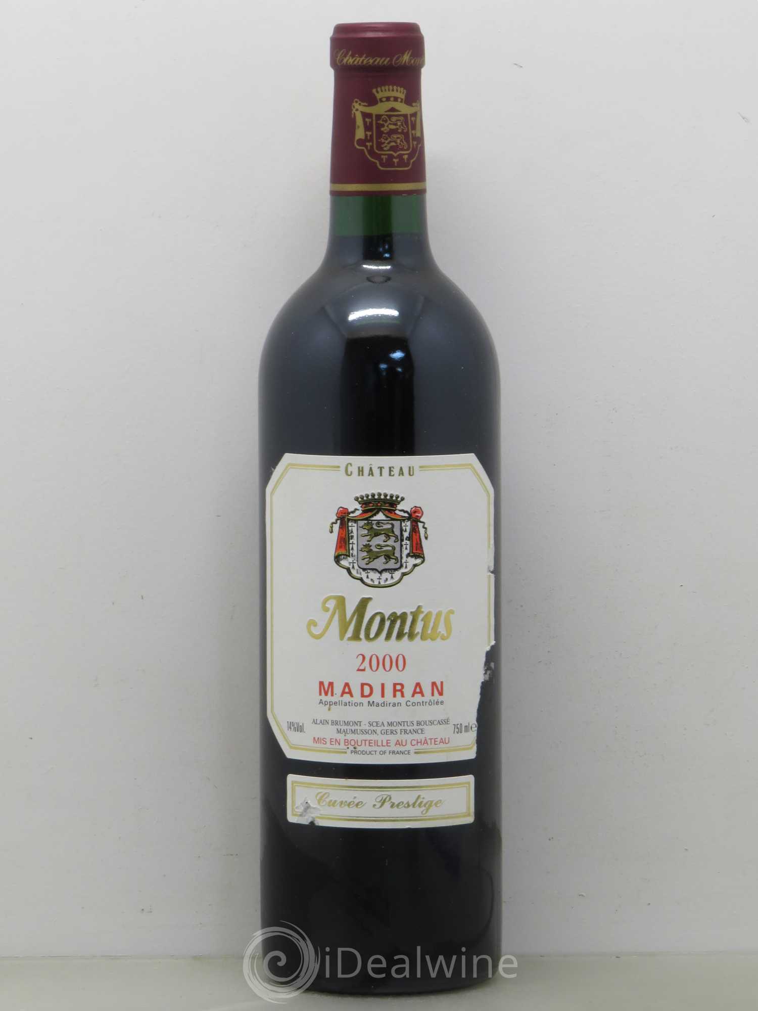Madiran Château Montus-Prestige Alain Brumont 2000 - Lot de 1 bouteille - 0