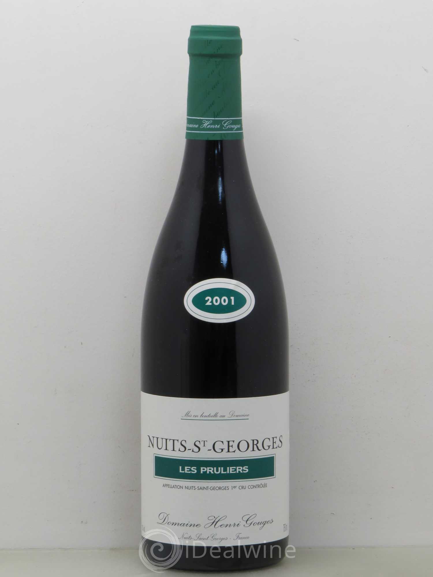 Nuits-Saint-Georges 1er Cru Les Pruliers Henri Gouges 2001 - Lot de 1 bouteille - 0