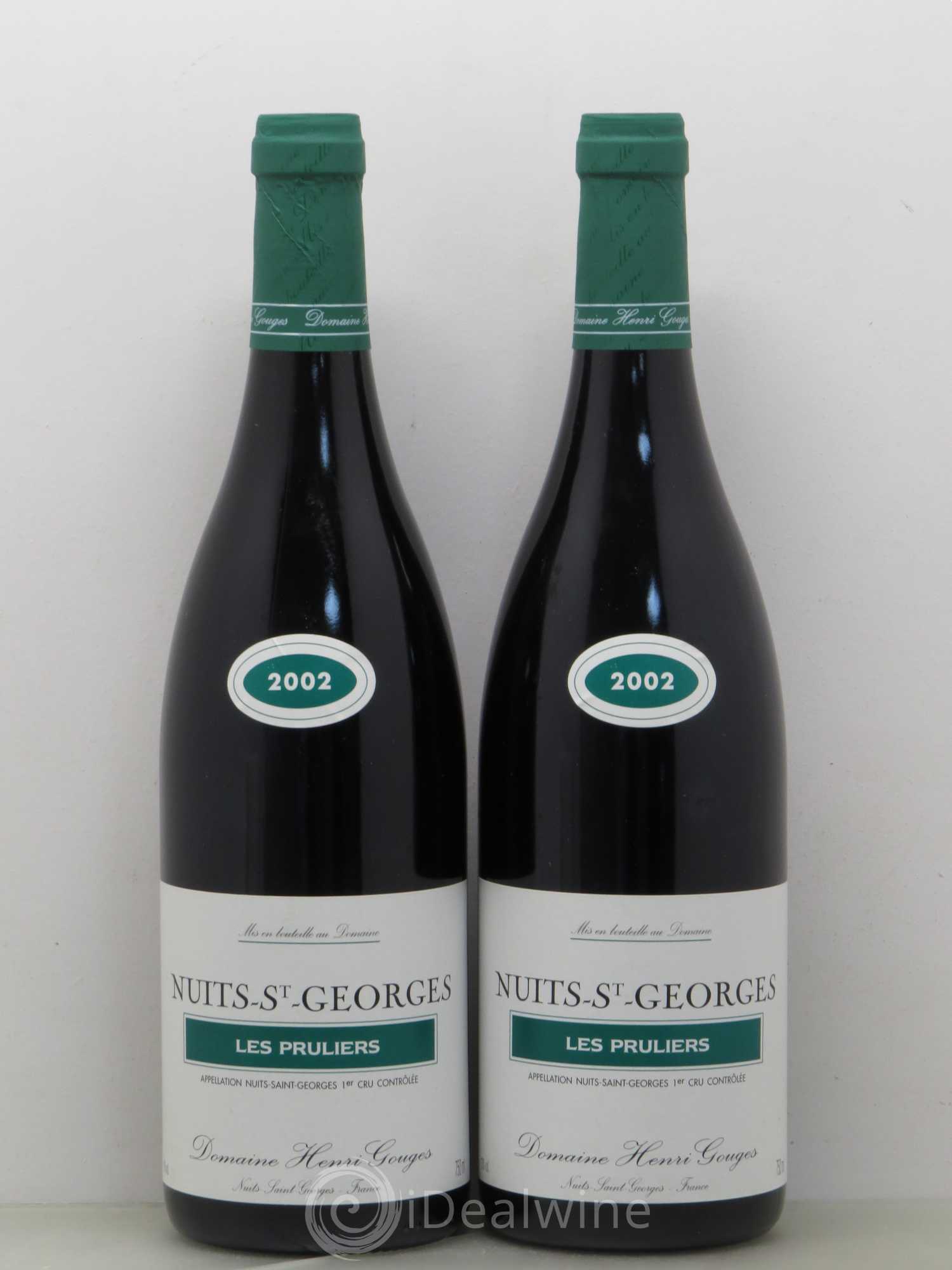 Nuits-Saint-Georges 1er Cru Les Pruliers Henri Gouges 2002 - Lot de 2 bouteilles - 0