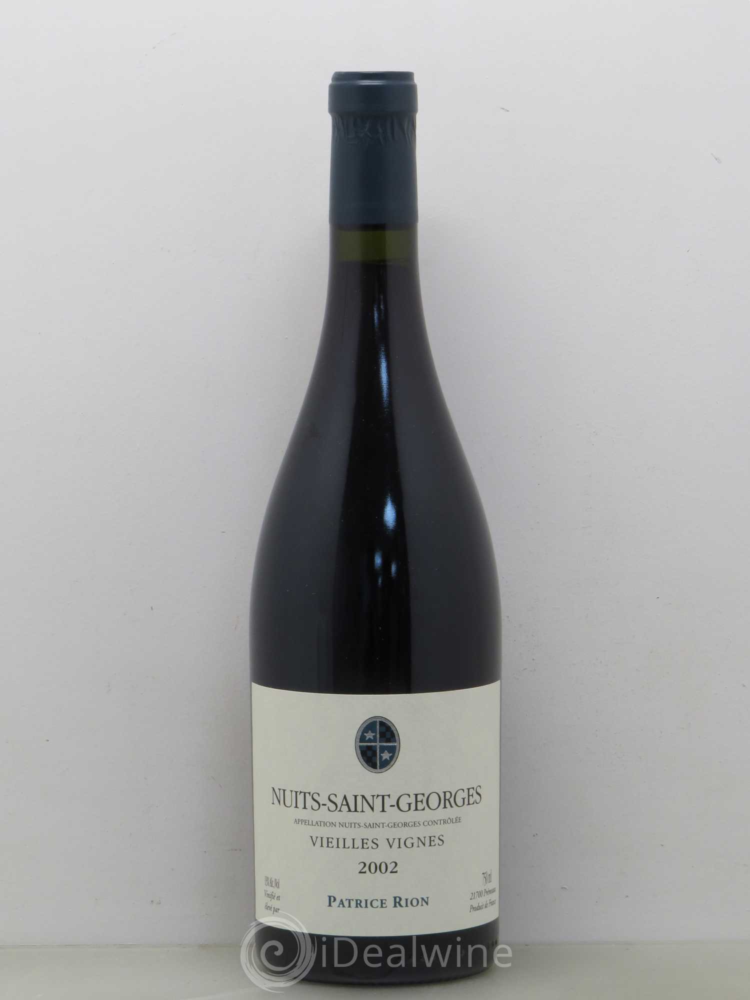 Nuits-Saint-Georges Vielles Vignes Patrice Rion 2002 - Lot de 1 bouteille - 0