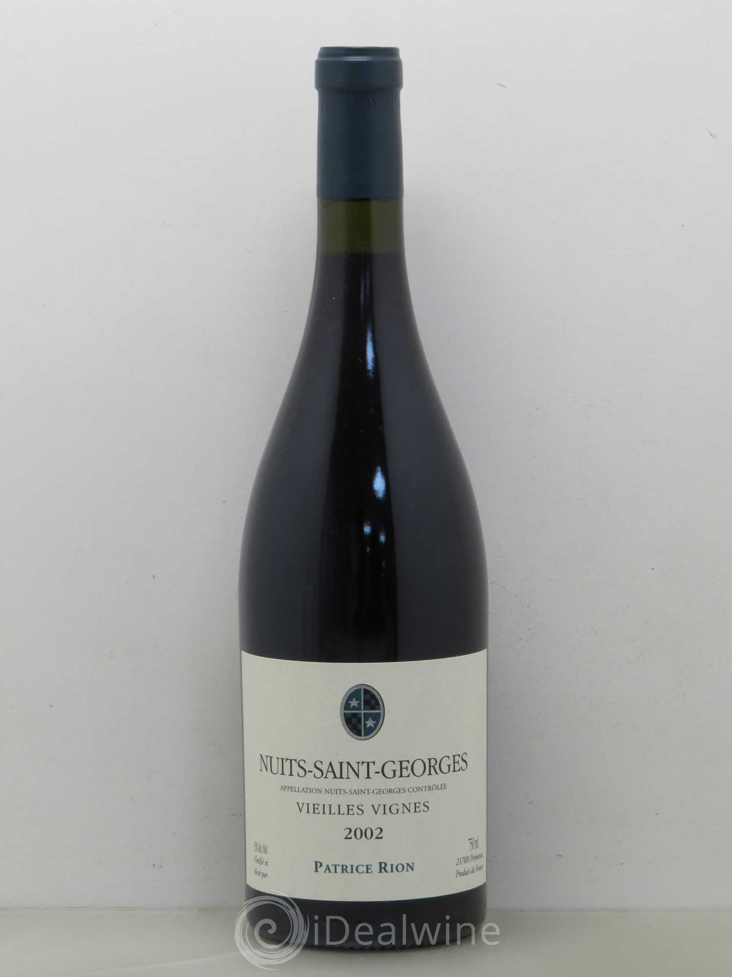 Nuits-Saint-Georges Vielles Vignes Patrice Rion 2002 - Lot de 1 bouteille - 0