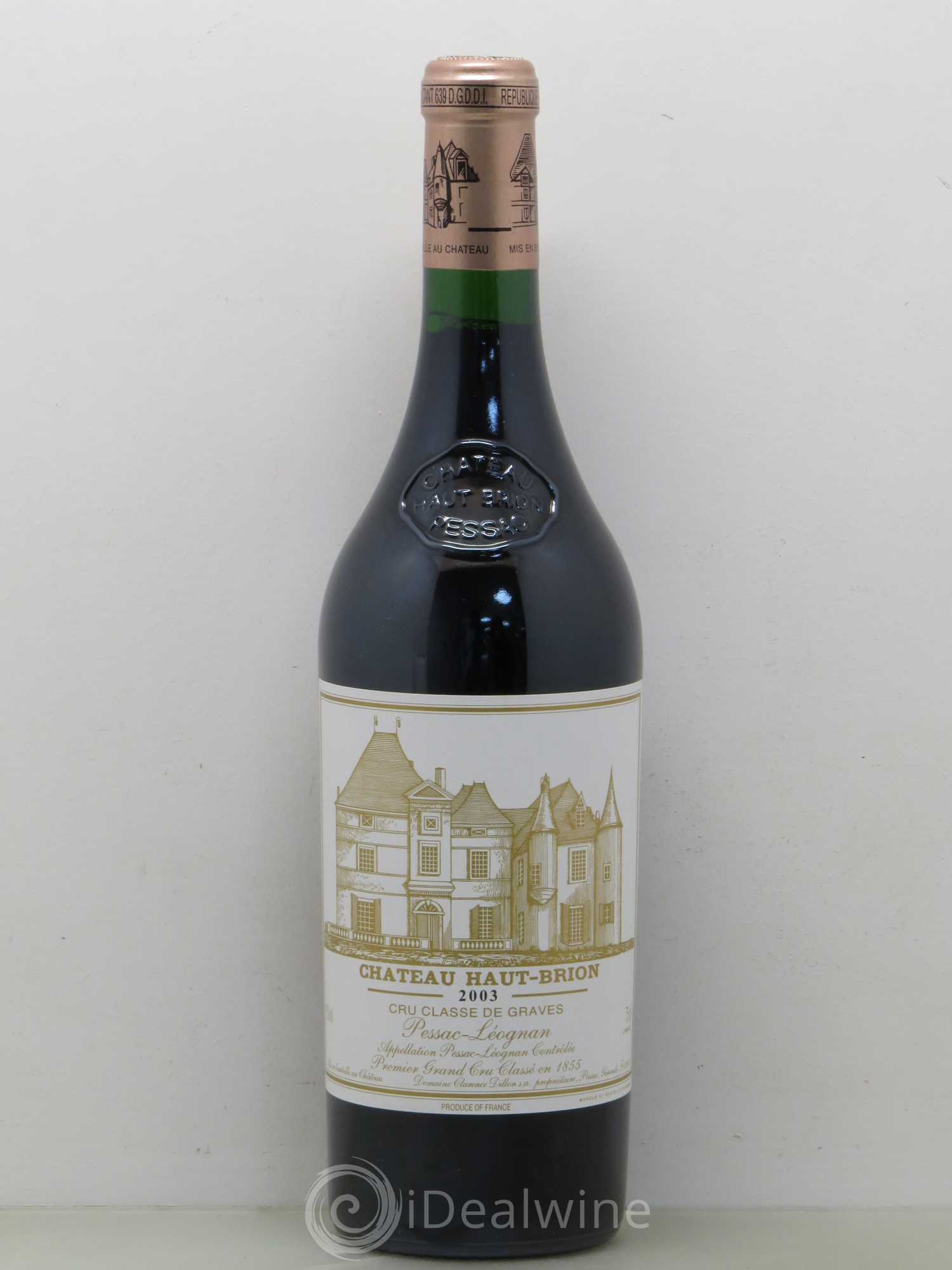 Château Haut Brion 1er Grand Cru Classé 2003 - Lot de 1 bouteille - 0
