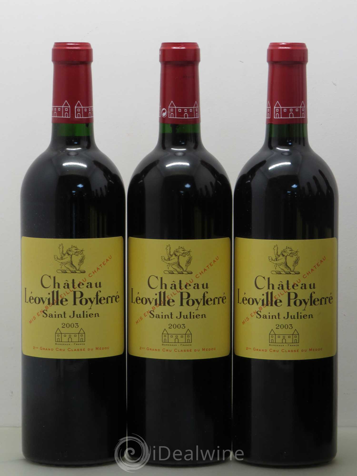 Château Léoville Poyferré 2ème Grand Cru Classé 2003 - Lot de 12 bouteilles - 2