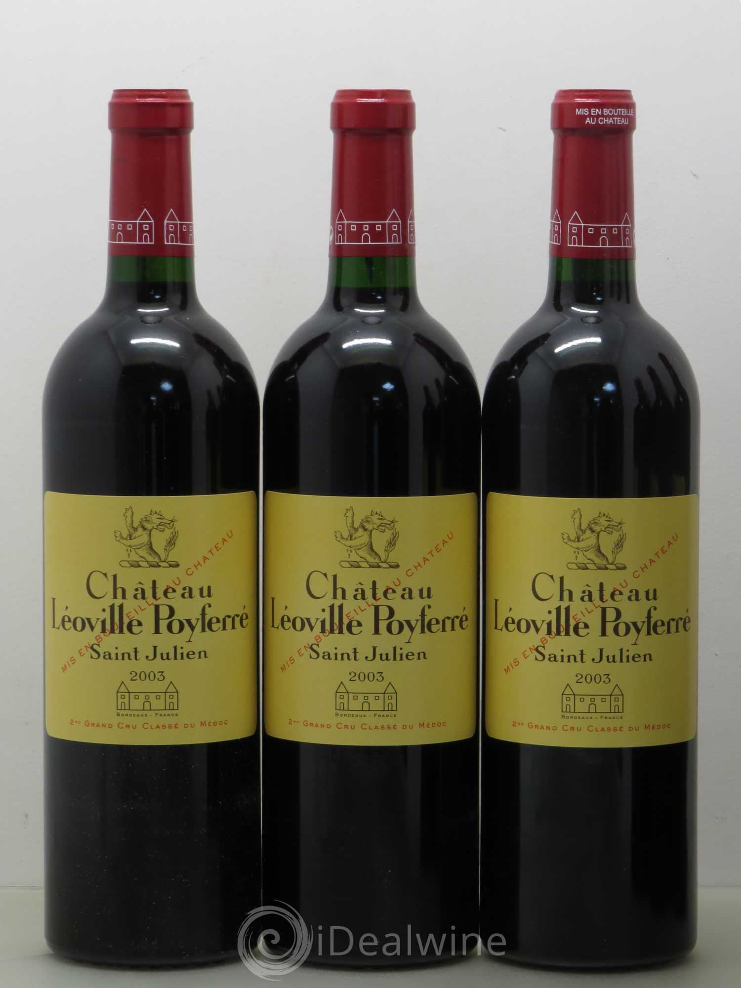 Château Léoville Poyferré 2ème Grand Cru Classé 2003 - Lot de 12 bouteilles - 3