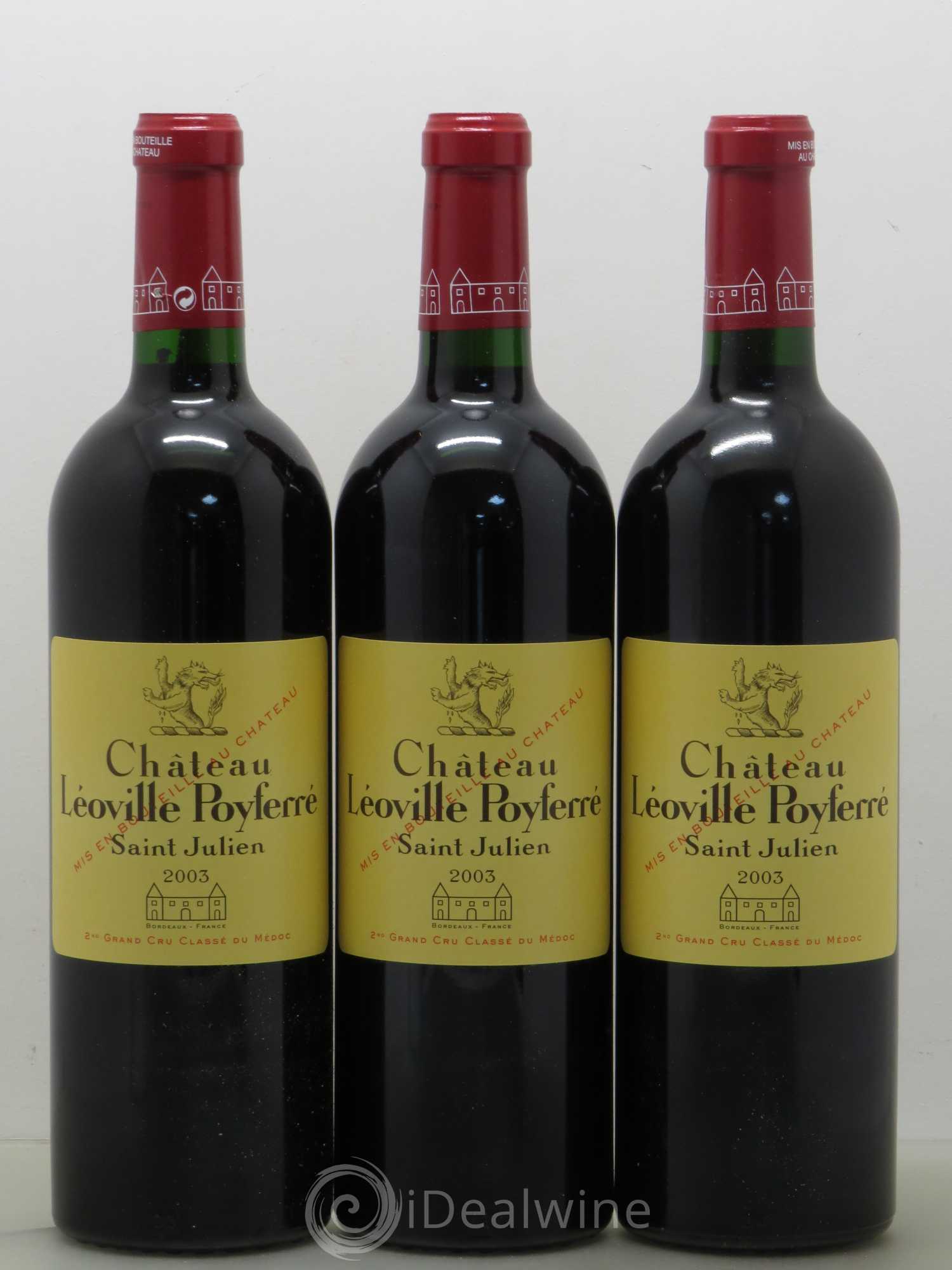 Château Léoville Poyferré 2ème Grand Cru Classé 2003 - Lot de 12 bouteilles - 4
