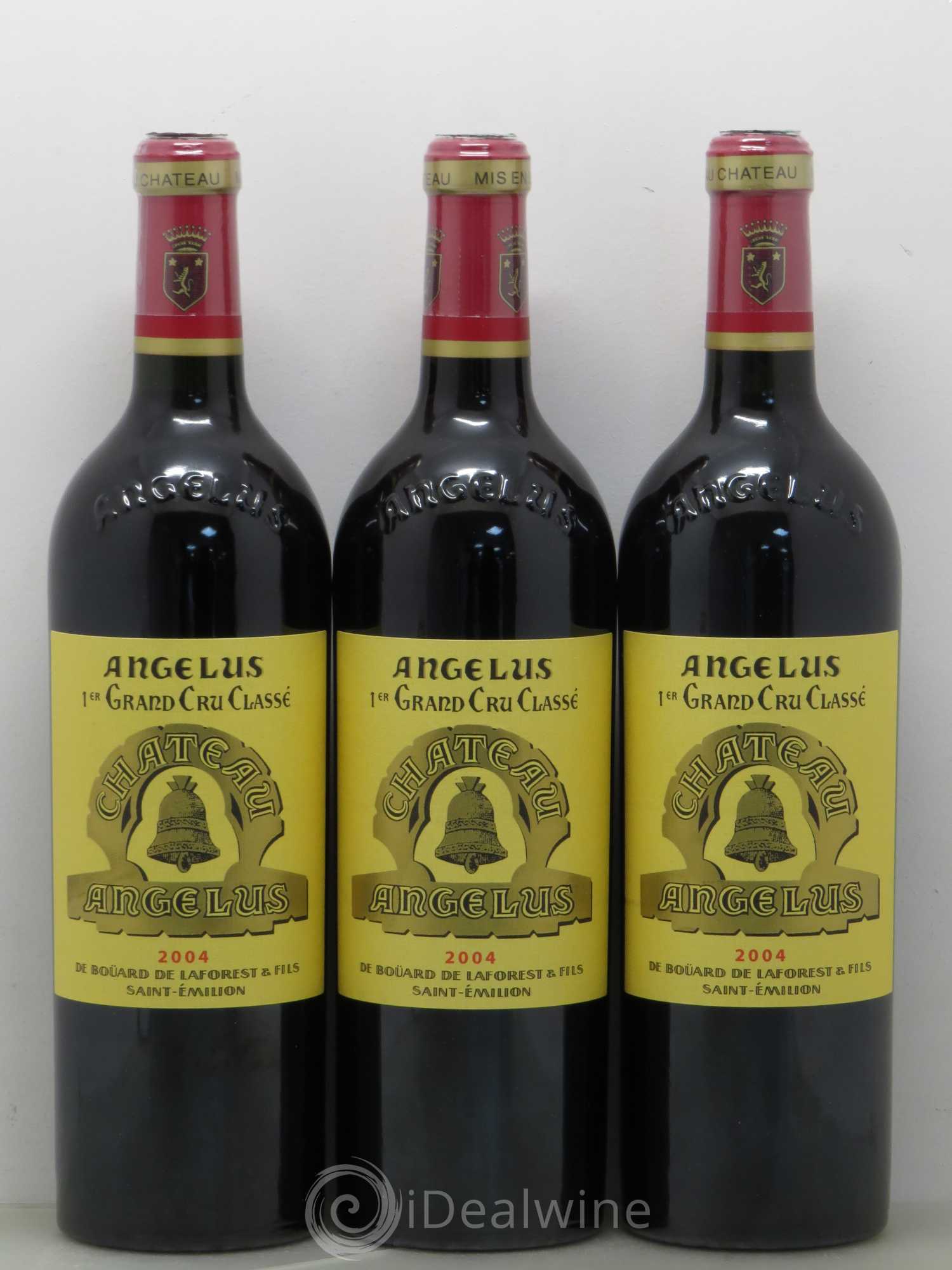 Château Angélus 1er Grand Cru Classé A 2004 - Lot de 3 bouteilles - 0